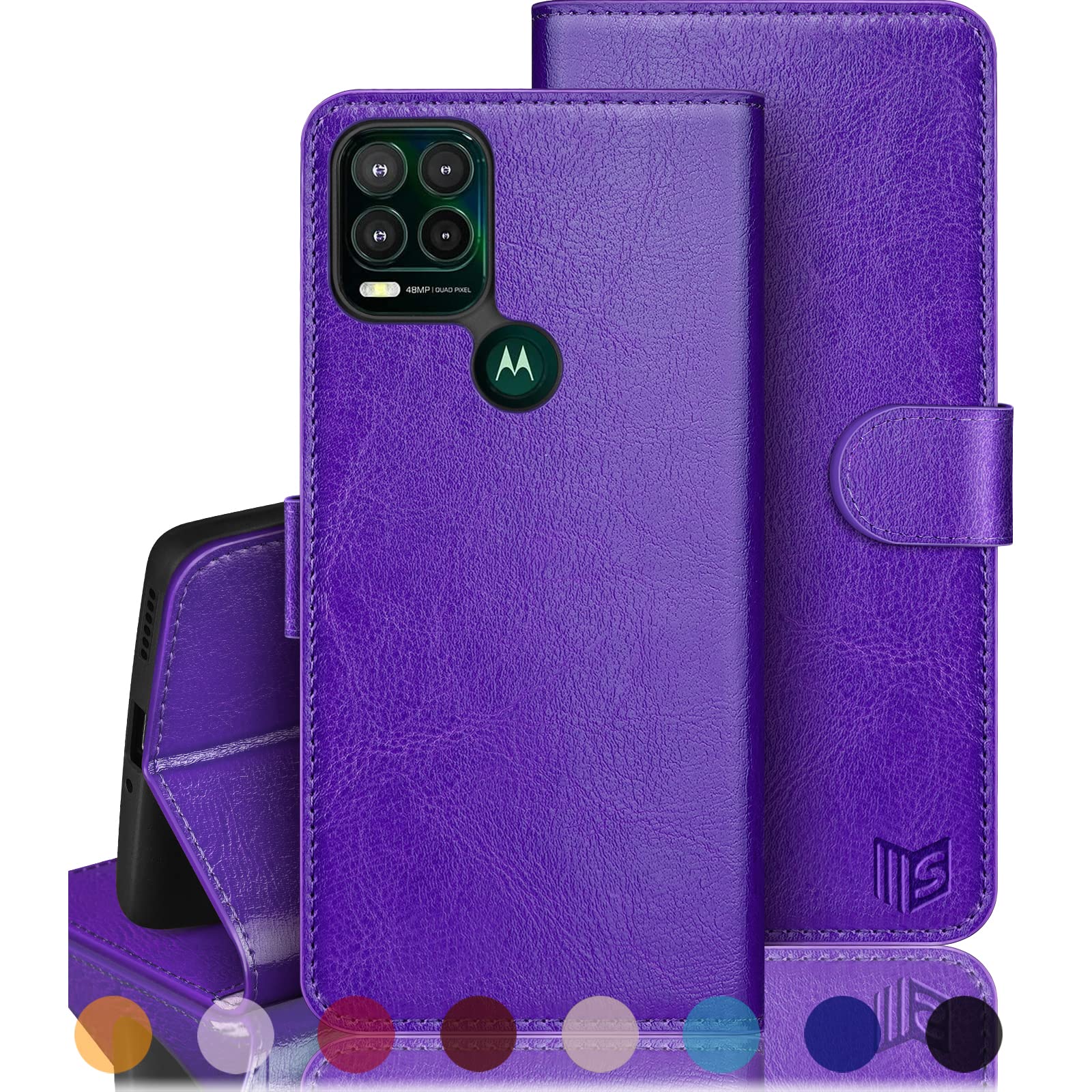 SUANPOT ?RFID Blocking for Motorola Moto G Stylus 5G (Non 2022) with Wallet case Credit Card Holder,PU Leather Flip Folio Book P