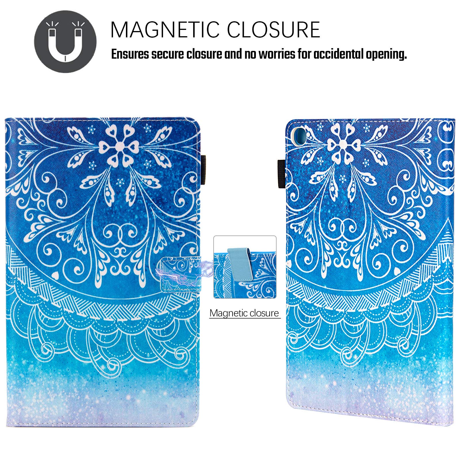 Dteck Case For Samsung Galaxy Tab A 10.1 Case 2019 Model Sm-T510/Sm-T515, Multi-Angle Viewing Protective Pu Leather Folio Cover