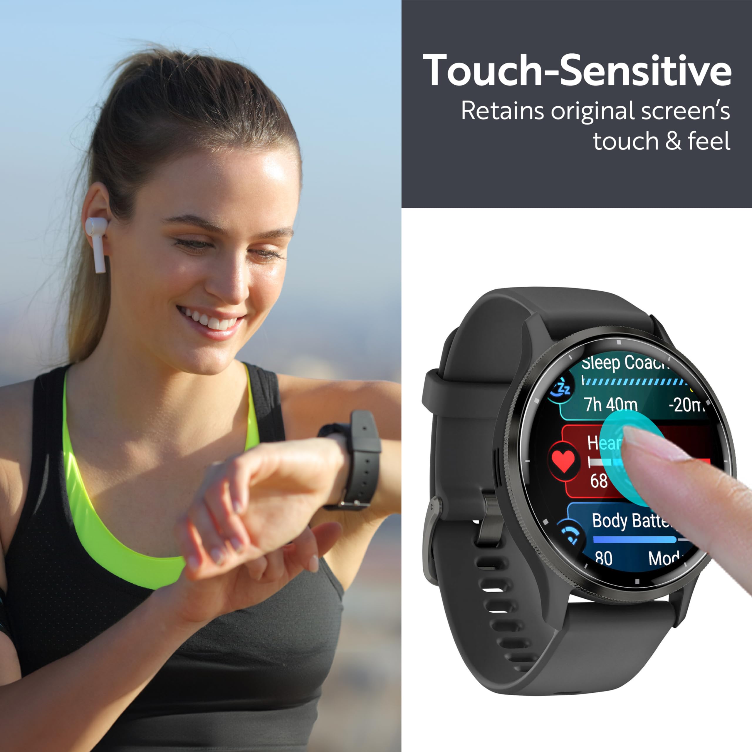 Armorsuit 6 Pack For Garmin Venu 3S (41Mm) Screen Protector Militaryshield Hd Clear Film   Made In Usa