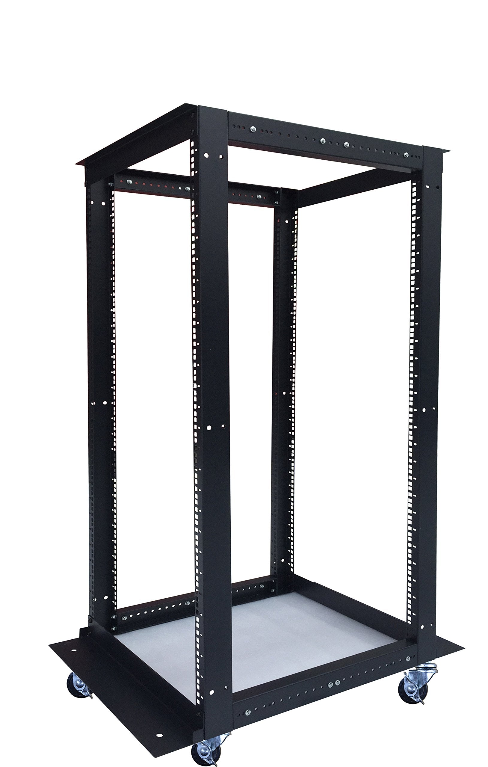 Sysracks 18U 4 Post Open Frame 19 Inch Network Server Rack Relay Cabinet Adjustable Depth 24' 37'