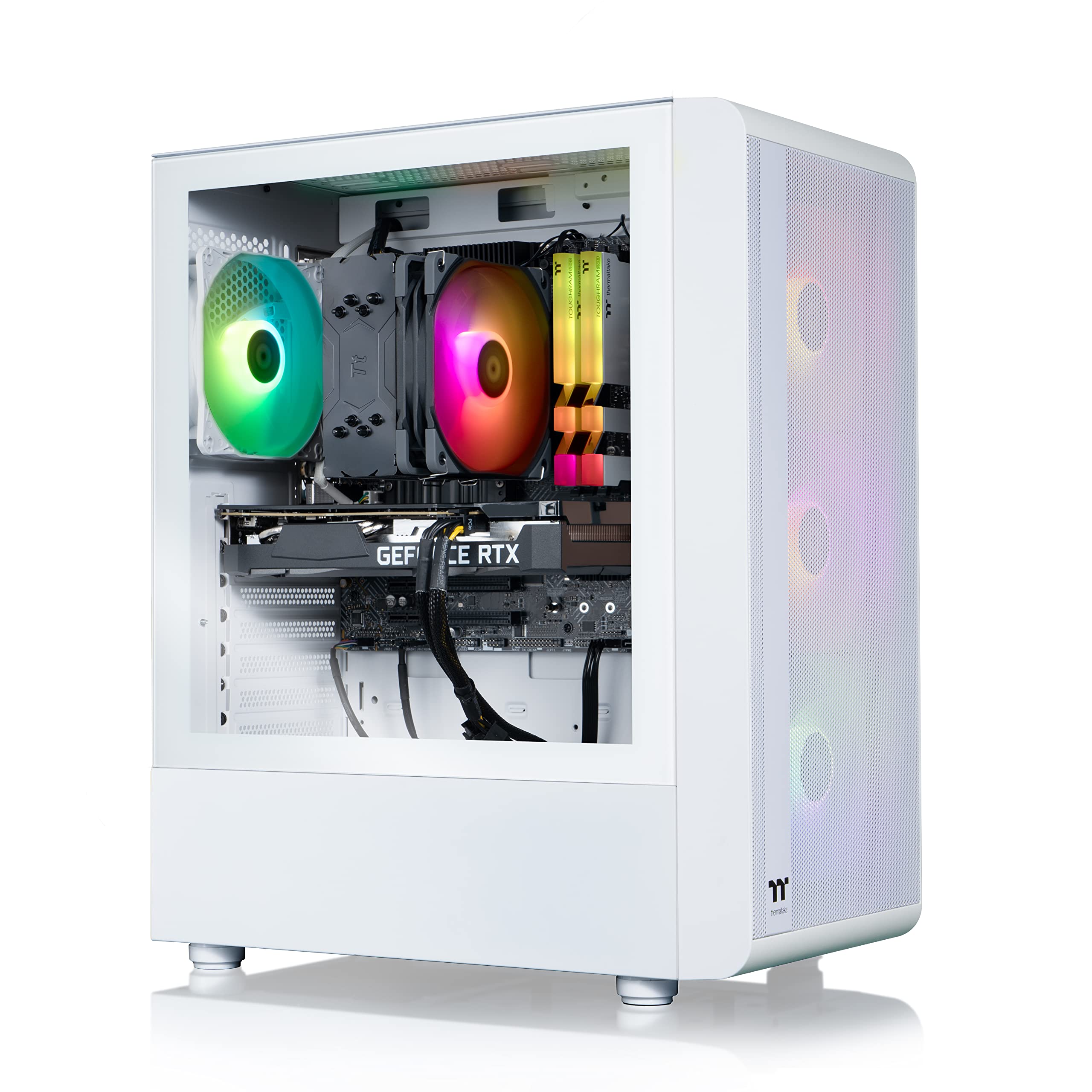 Thermaltake Lcgs Quartz I350 R4 Gaming Desktop (Intel Core I5 12400F, 3600Mhz 16Gb Rgb Memory, Nvidia Geforce Rtx 3050, 1Tb Nvme