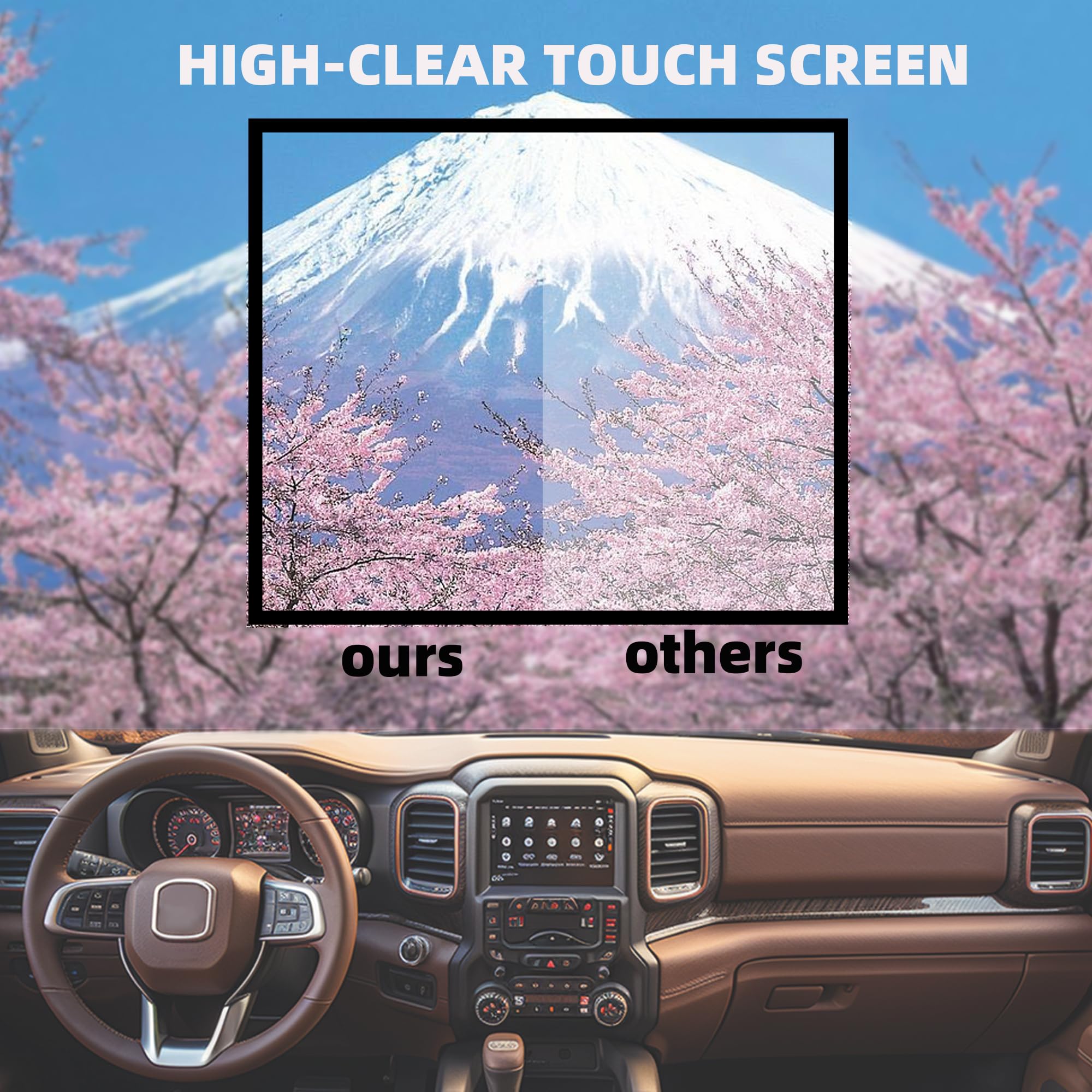 Dasbecan Uconnect 8.4'' Navigation Lcd Touch Screen 4C Uaq Nav Radio Compatible With Dodge Ram Jeep Chrysler 2017 2022 La084X01(