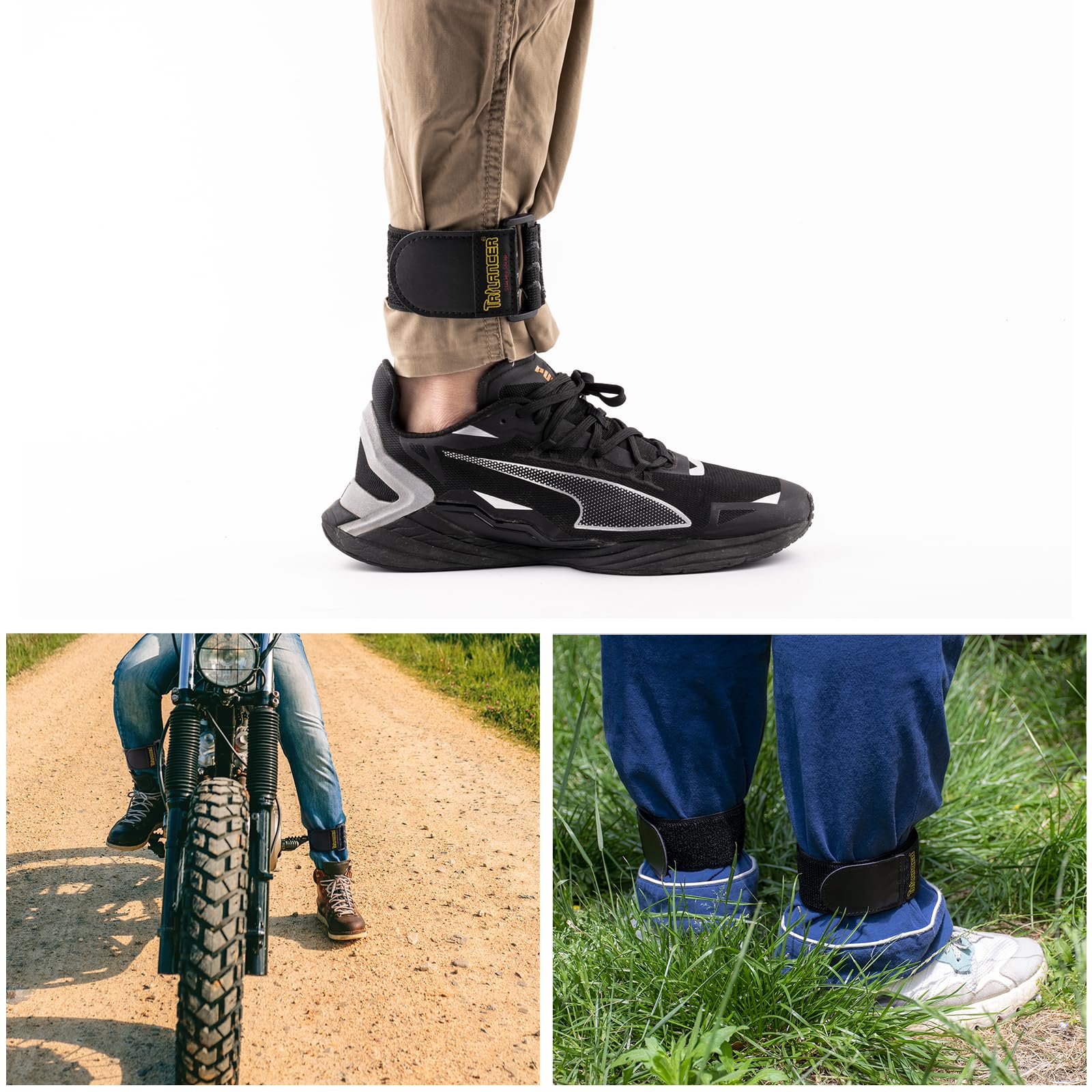 Trilancer Elastic Cinch Straps With Anti Slip Strips, 12 X 2(8 Pack) Heavy Duty Multipurpose Hook And Loop Straps For Extension