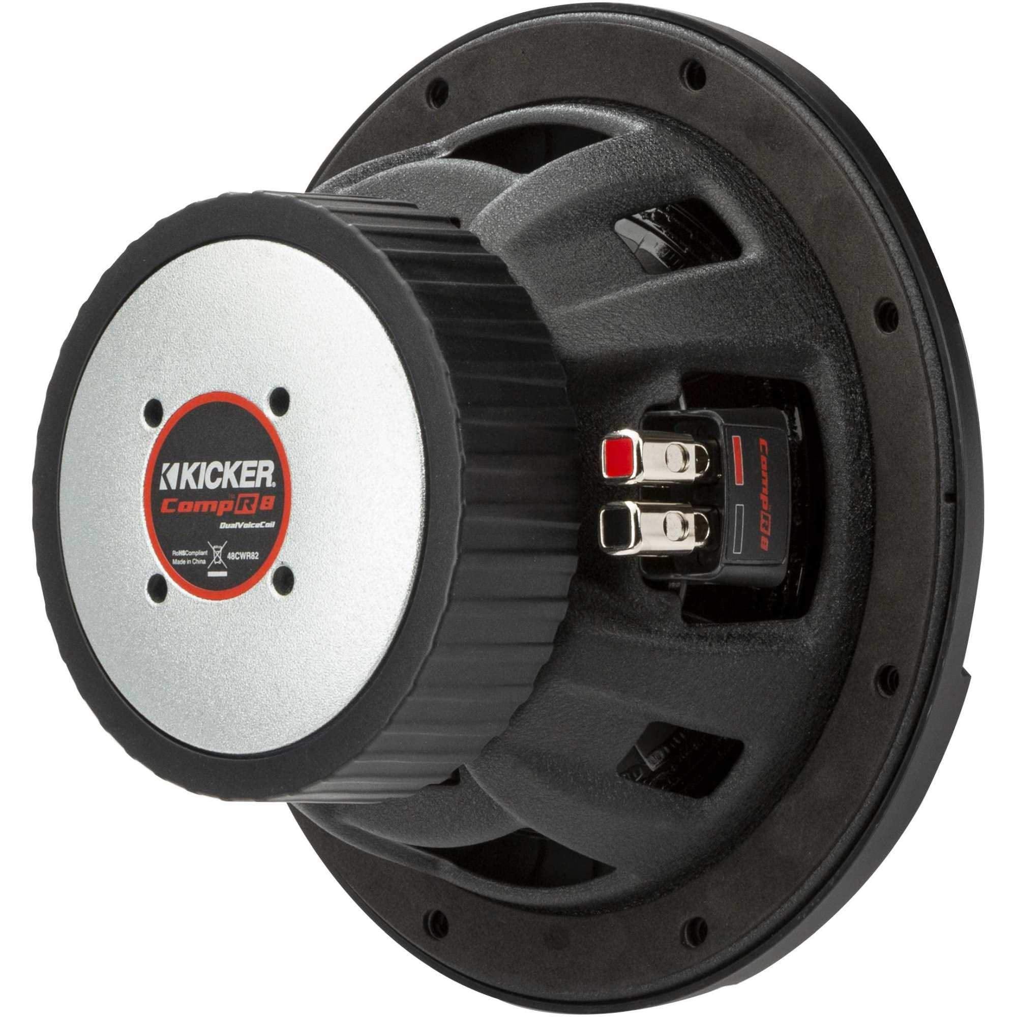 Kicker 48Cwr82 Compr 8'' Subwoofer, Dvc, 2 Ohm