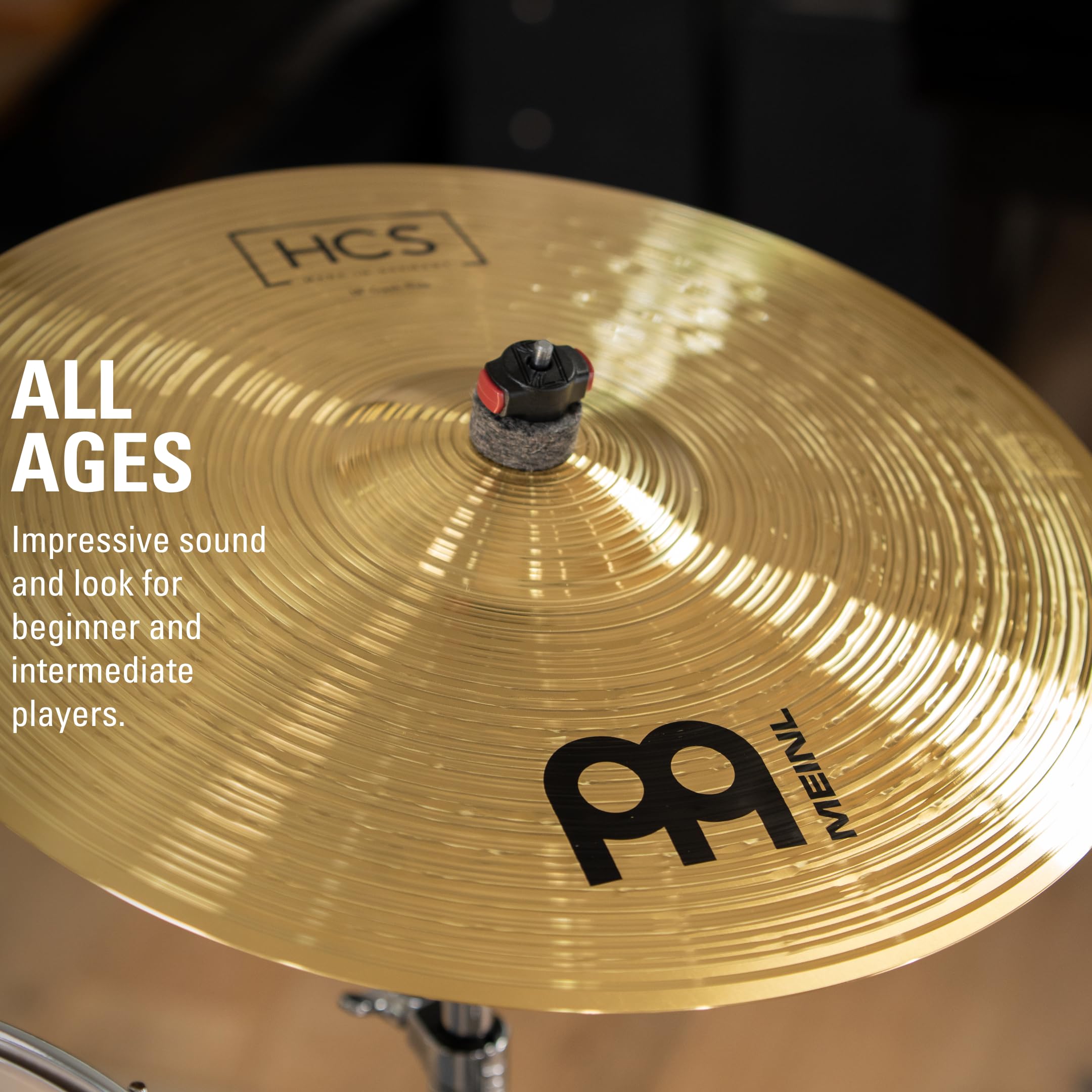 Meinl Cymbal Set Box Pack With 14    Hihats, 18    Crash/Ride, Plus A Free 14    Crash   Hcs Traditional Finish Brass   Made In