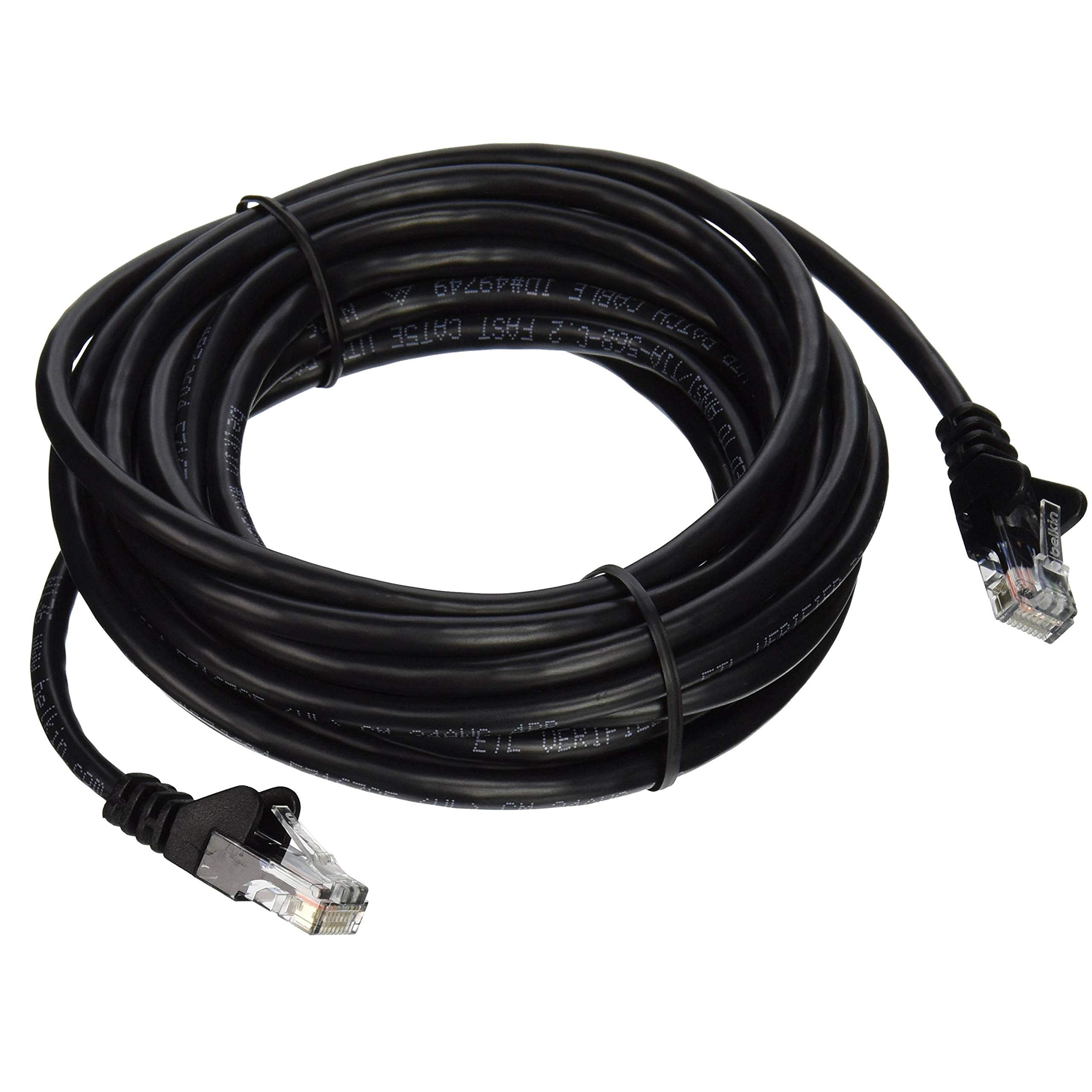 Belkin 15Ft  Cat5E Black Patch Cord Snagless (A3L791 15 Blk S)
