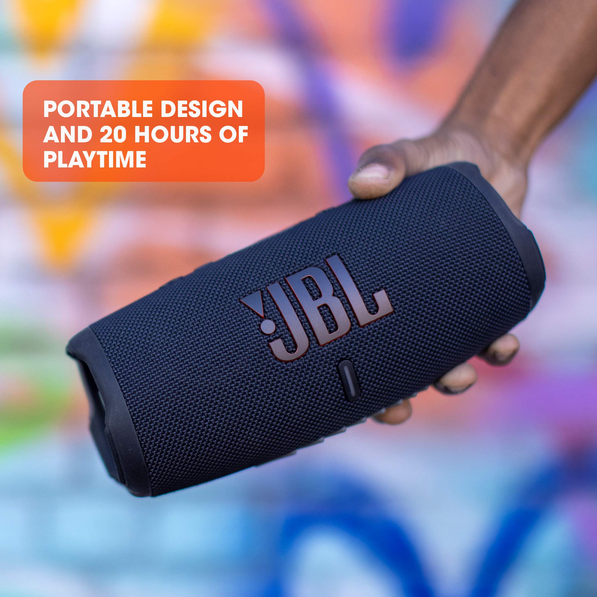 Jbl Charge 5 - Portable Waterproof (Ip67) Bluetooth Speaker With Powerbank Usb Charge Out, 20 Hours Playtime, Jbl Partyboost (Bl
