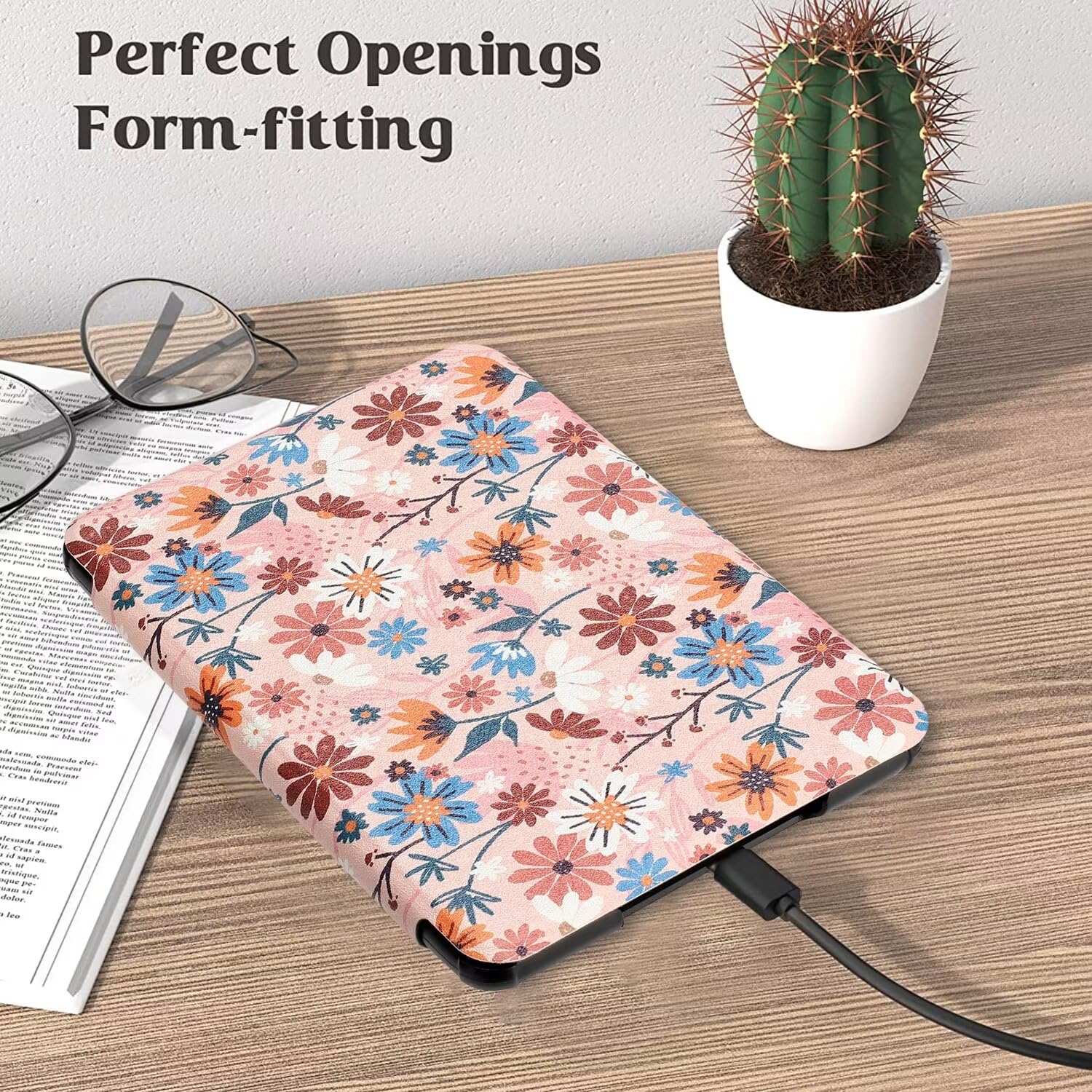 Monsdirect Compatible With All New 6'' Kindle 11Th Generation Case 2022 (Model: C2V2L3), Hand Strap Auto Wake/Sleep Pu Leather H