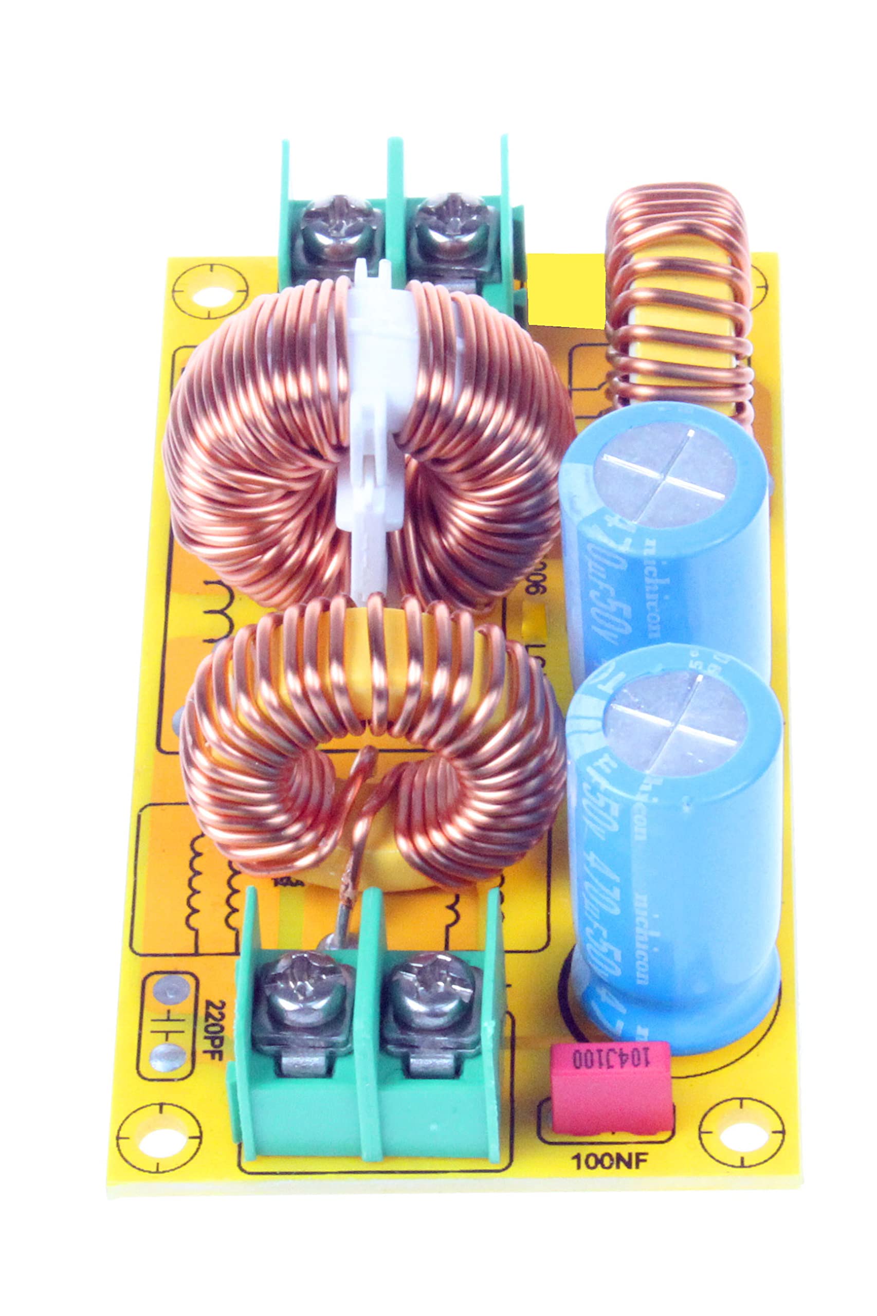 Noyito Dc Lc Filter Dc Emi Power Filter 0 To 50V 2A 4A 10A 20A Filtering Board (4A)