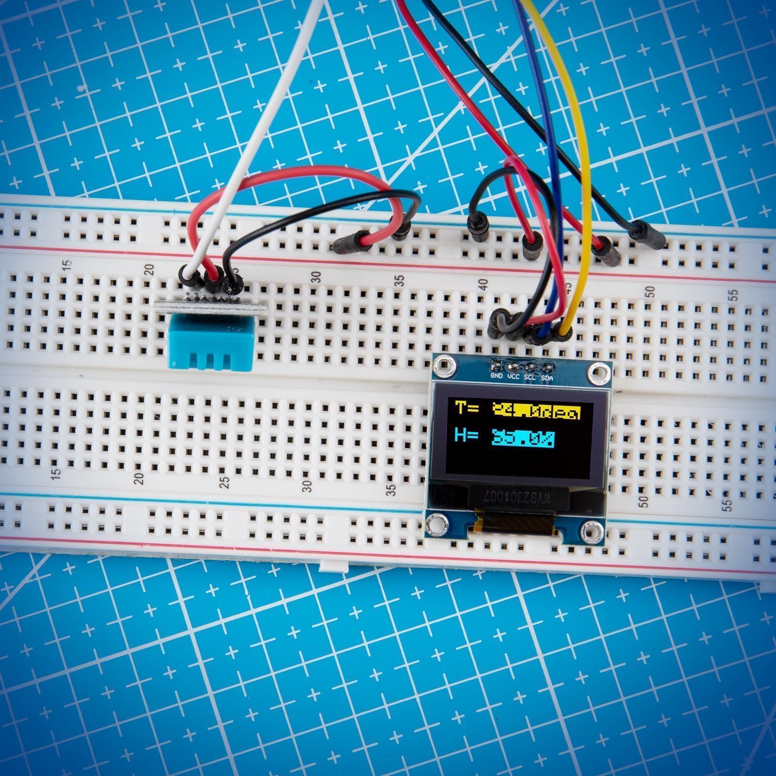 Elegoo 3Pcs 0.96 Inch Oled Display Screen Module Compact Self Luminous Mini Screens For Arduino Projects