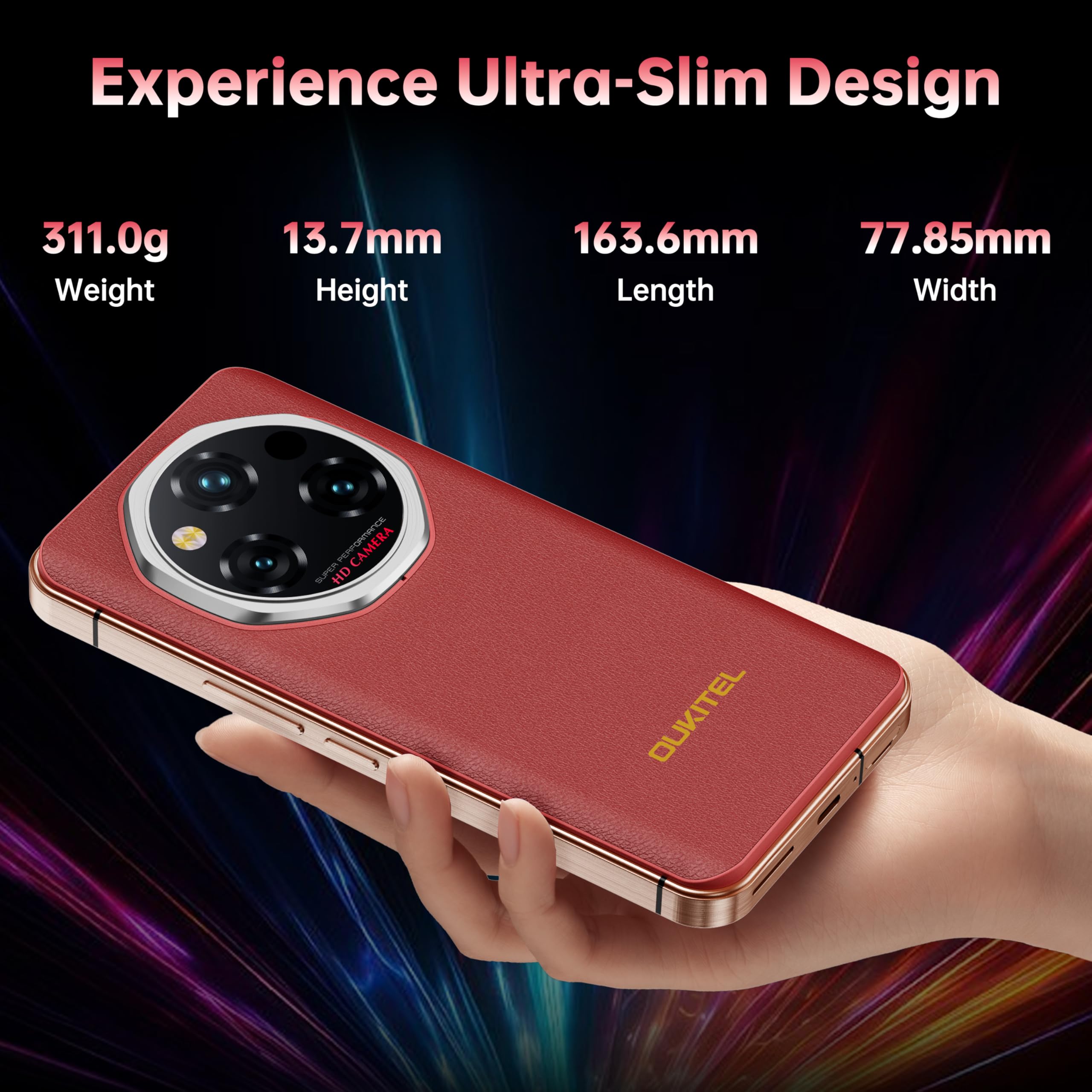 Oukitel Wp210 Rugged Smartphone Unlocked - Android 15 Cellphone, 36Gb+512Gb Rugged Phones, 6.7 Fhd+ Amoled, Mtk Dimensity 8200,