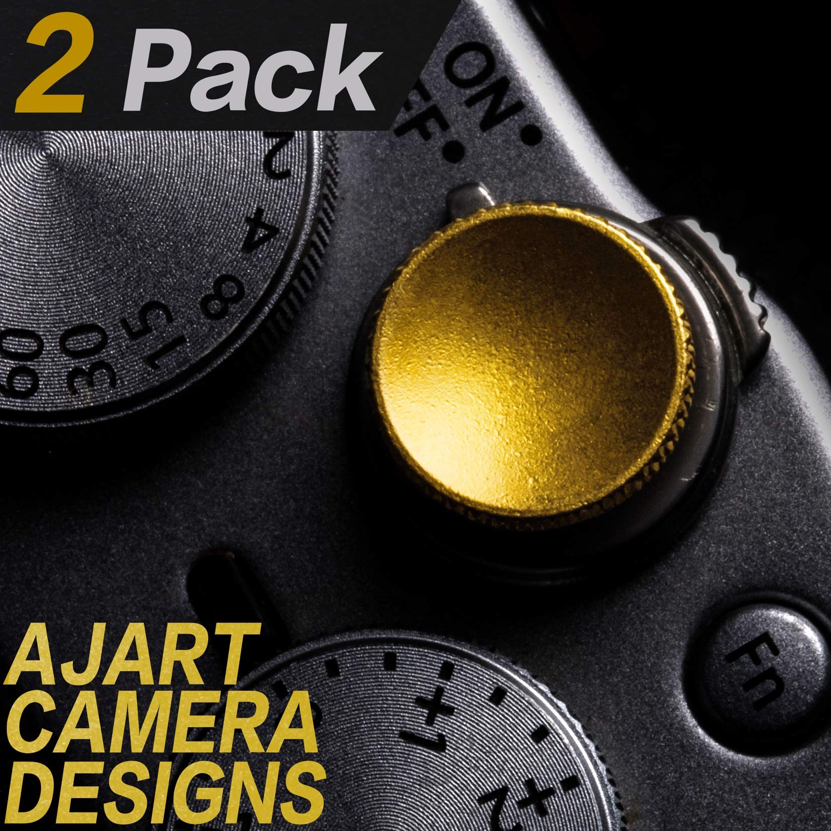 Camera Shutter Button (2 Pack/Gold) Upscale And Delicate Soft Shutter Release Button