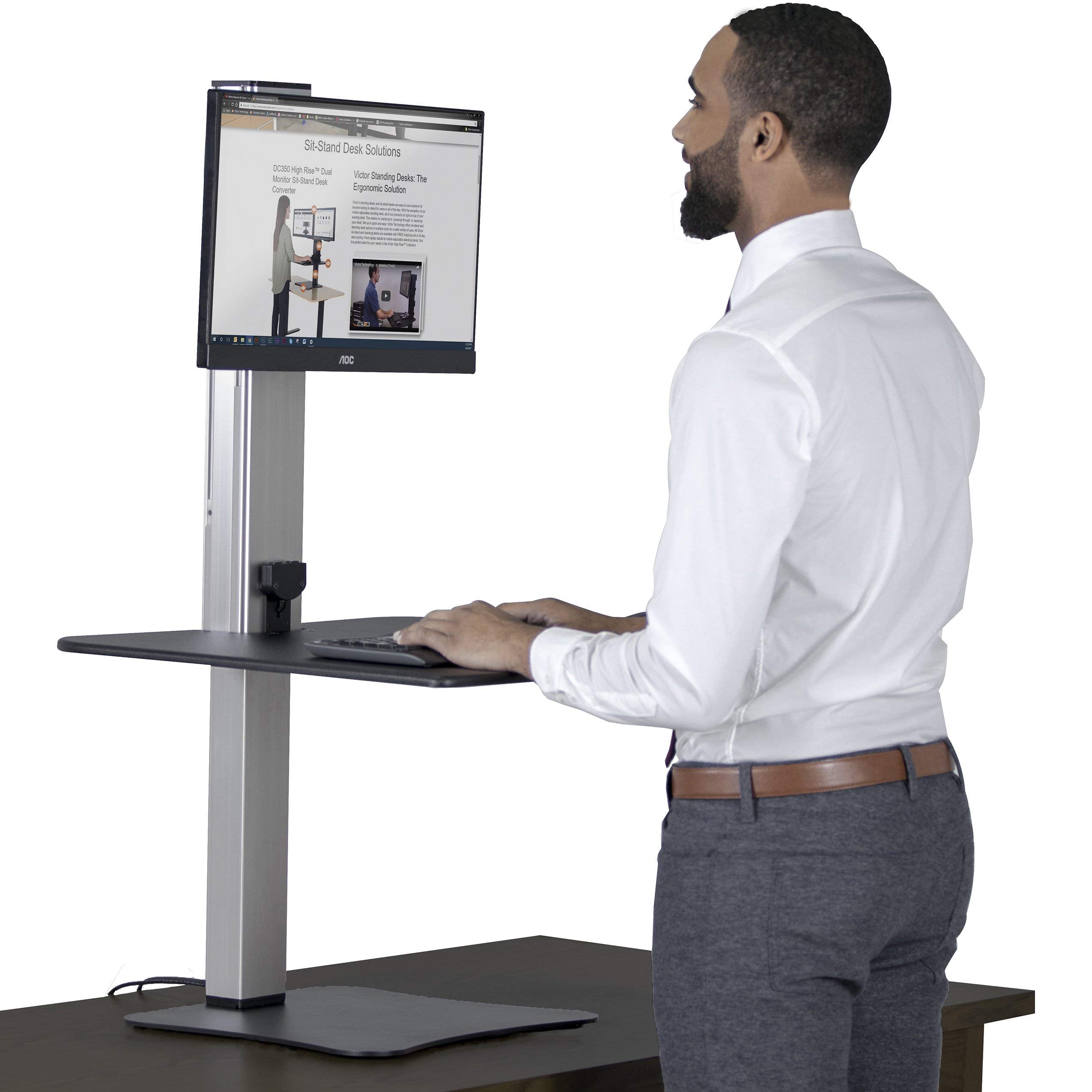 Victor DC400 Electric Standing Desk,28 W