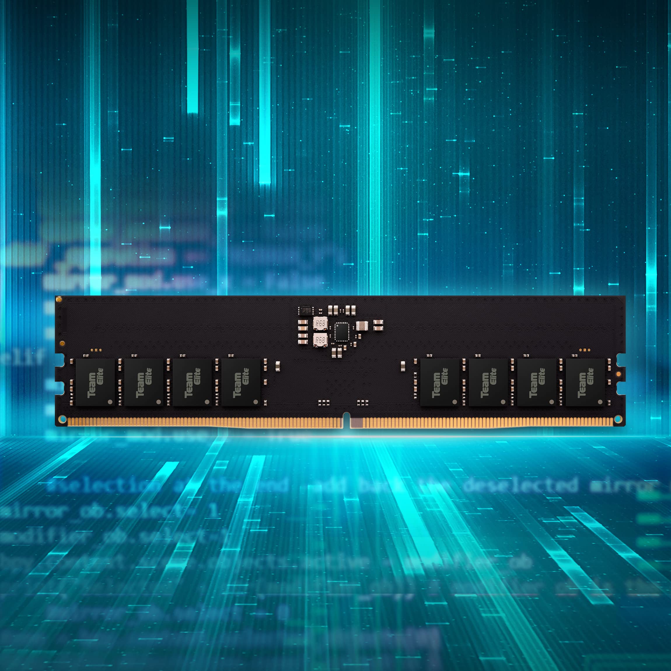 Teamgroup Elite Ddr5 32Gb Kit (2X16Gb) 4800Mhz (Pc5 38400) Cl40 Non Ecc Unbuffered 1.1V Udimm 288 Pin Pc Computer Desktop Memory Module Ram Upgrade   Ted532G4800C40Dc01