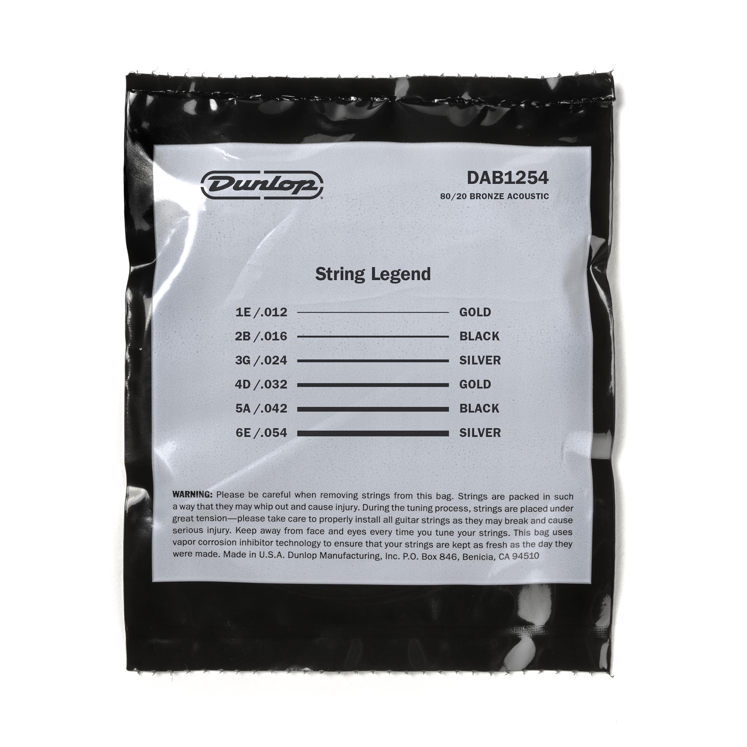Jim Dunlop 38240125411 Acoustic Guitar Strings (38240125401)