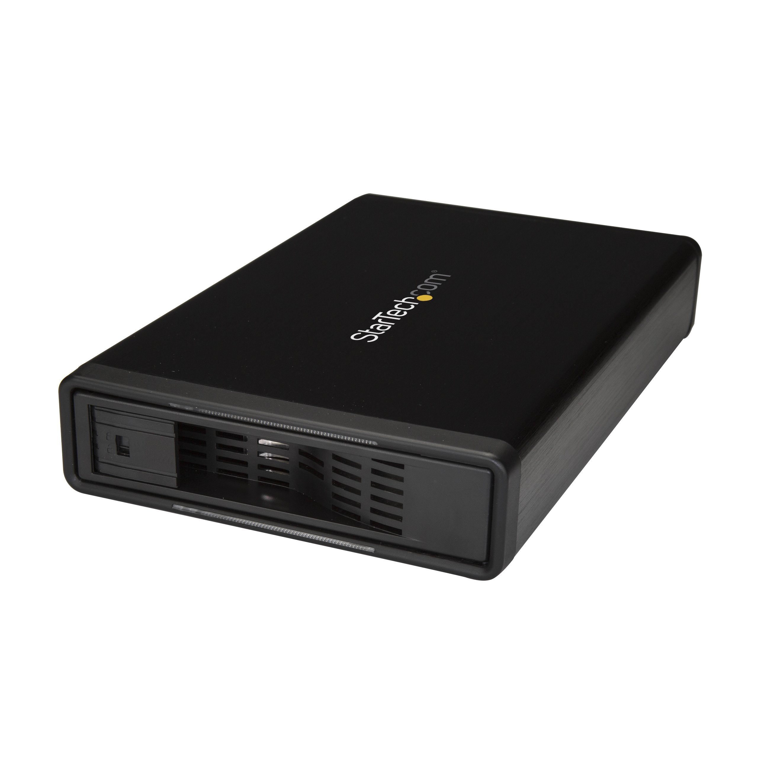 StarTech.com 3.5 External SATA Hard Drive Enclosure - Trayless - eSATA / USB 3.0 (USB 3.1 Gen 1) Hard Drive Enclosure w/ UASP , 