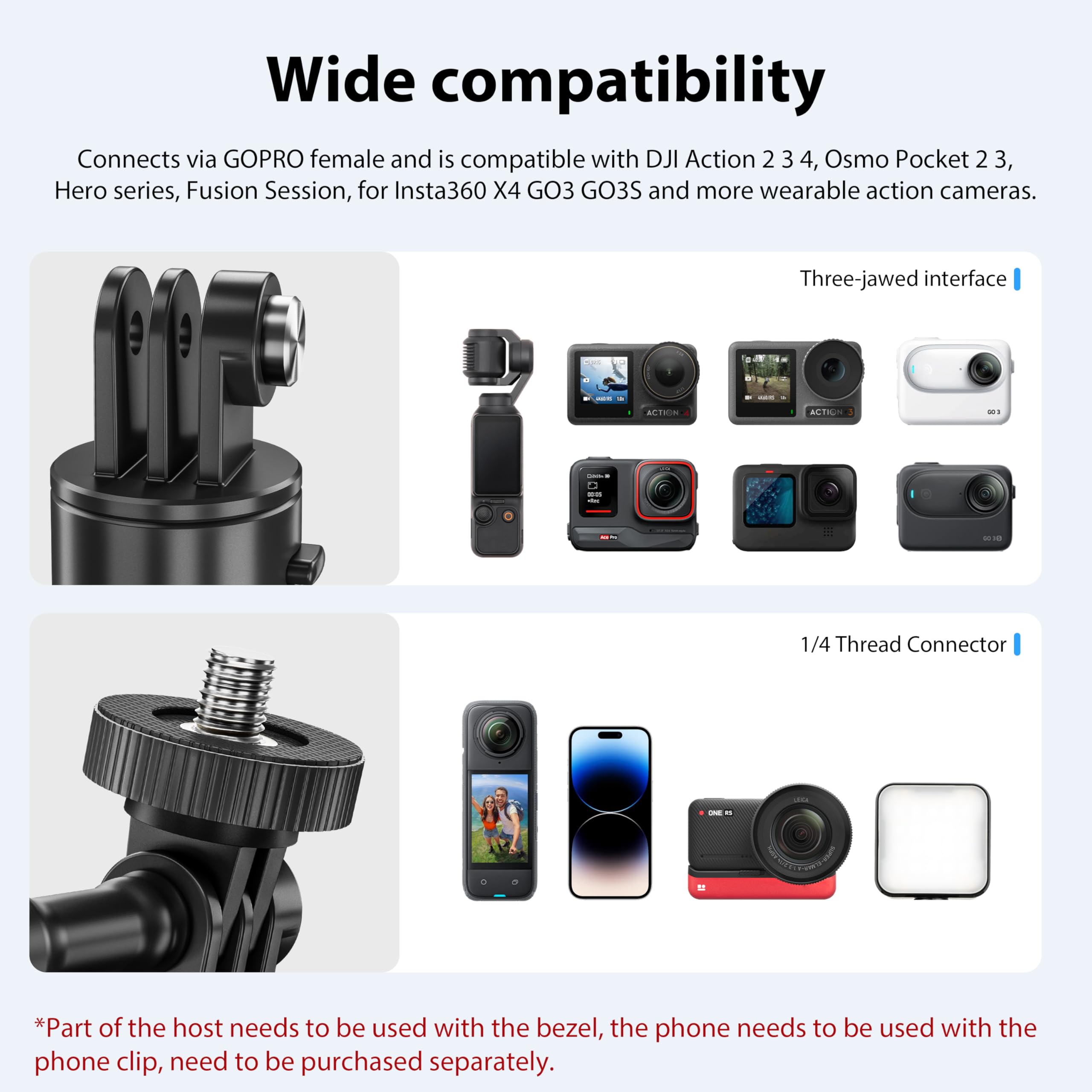 Startrc Osmo Pocket 3 360� Rotation Backpack Clip Mount Shoulder Strap Accessories For Dji Pocket 3/Osmo Pocket 3/Action Cameras