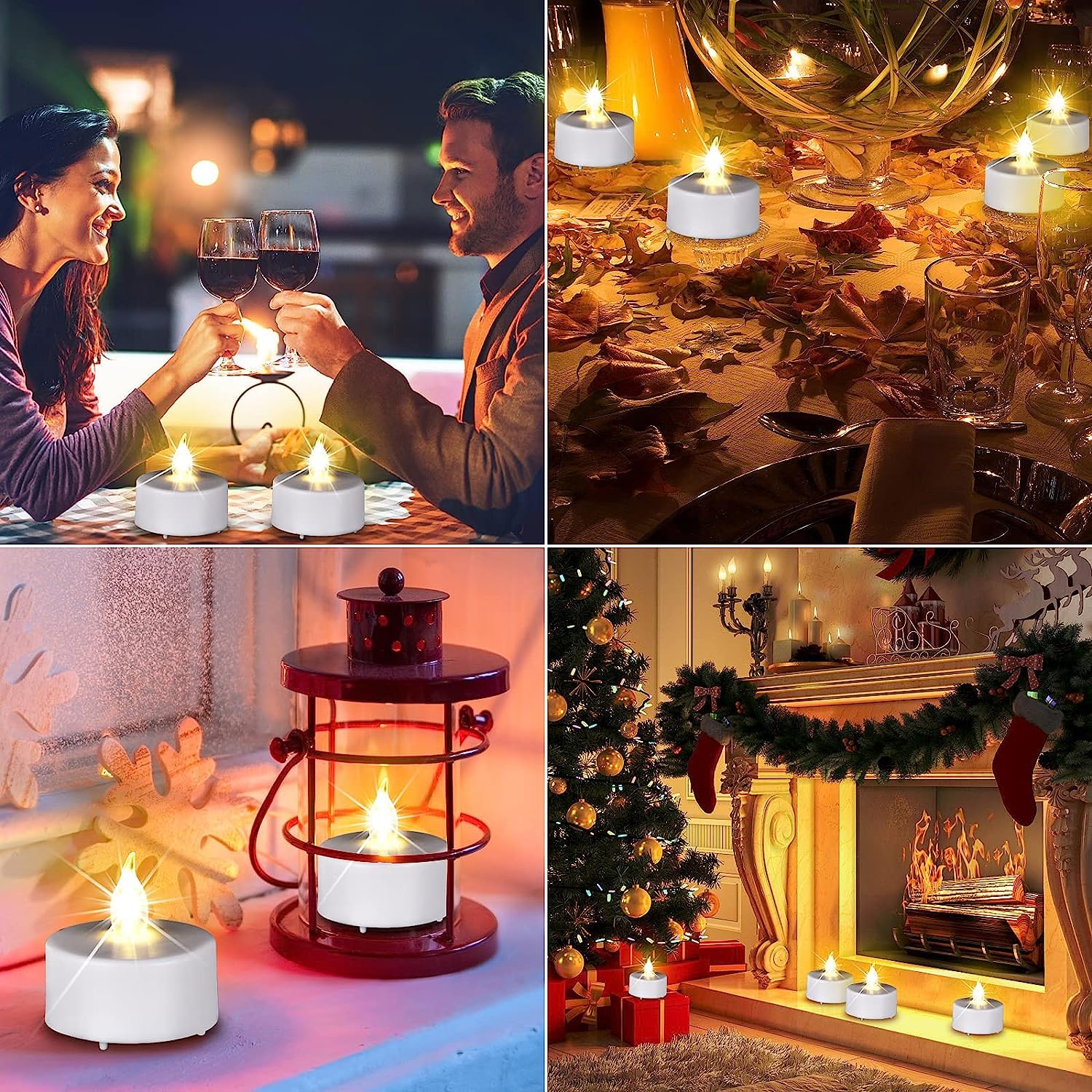 Boakboary Led Tea Light Flameless Candles: 24Pack With Remote Control Candle,Long Lasting 400+Hours,Battery Operated Led Tealigh