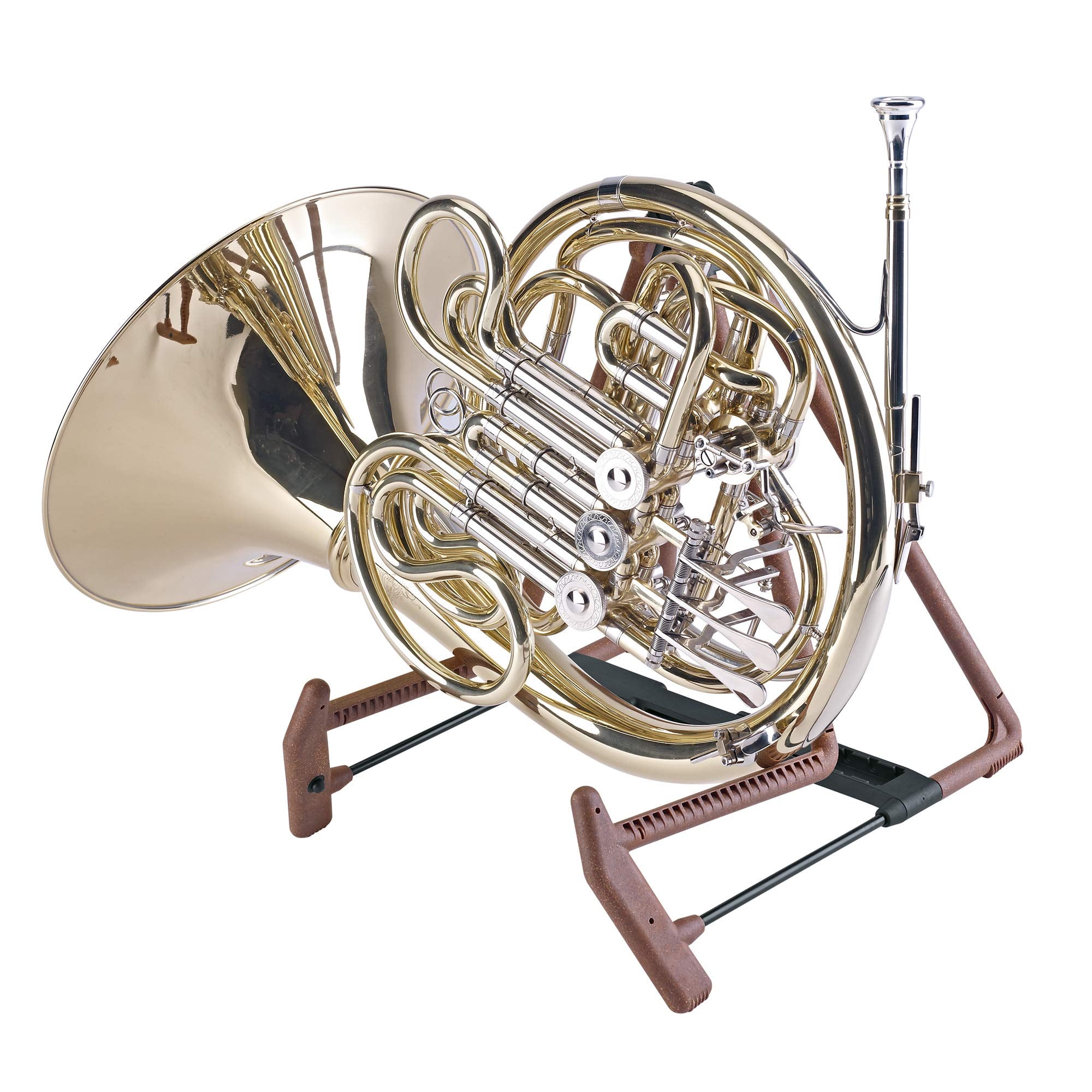 K&M Knig & Meyer 17580.014.95 Heli 2 Acoustic Guitar Stand | Folding A-Frame For Acoustic Guitars | Adjustable & Collapsible | S