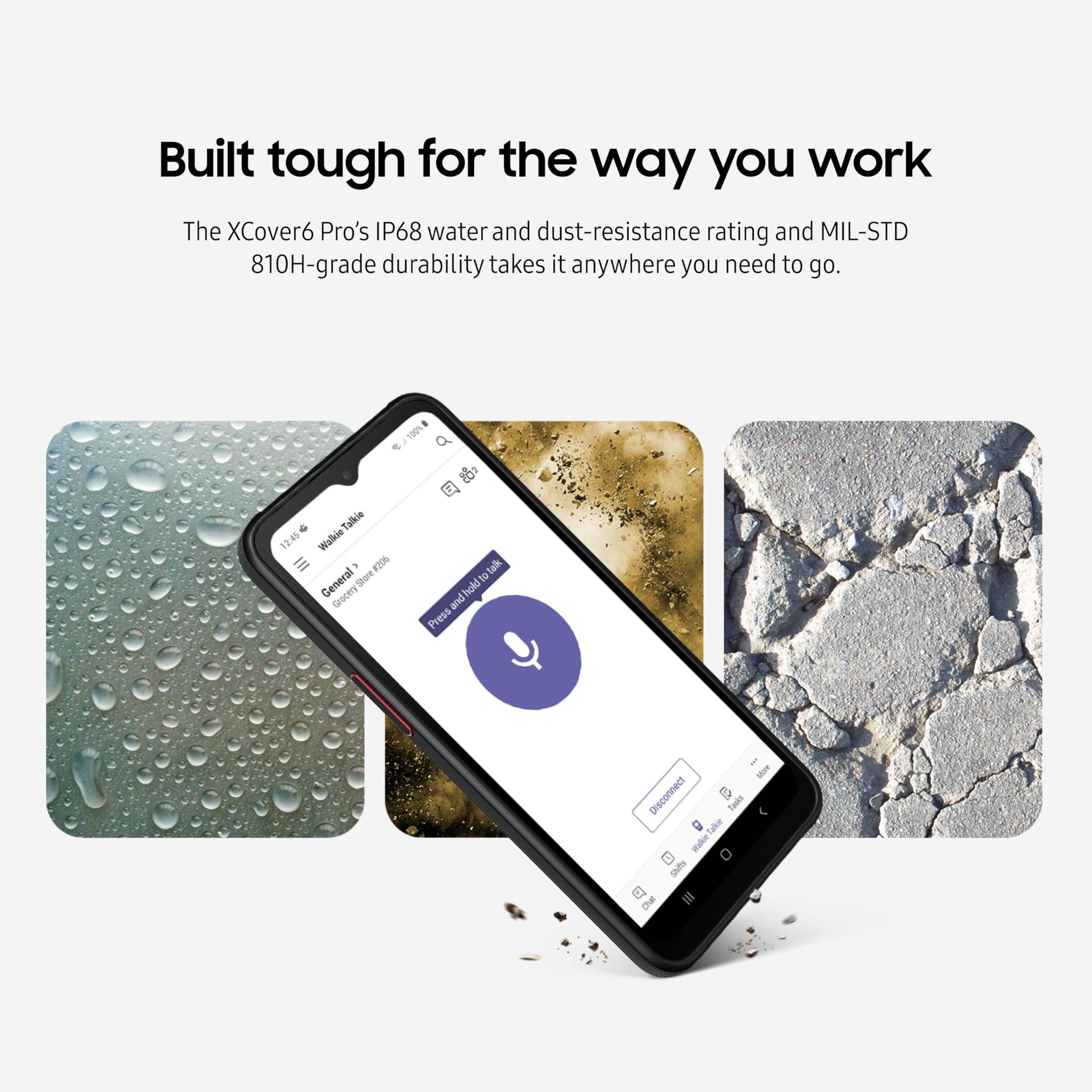 Samsung Electronics Galaxy 4G Lte Xcover Pro Rugged (Ip Rated) Unlocked| Dual Sim | Us Version (2022 Model) |64Gb | Black - Sm-G