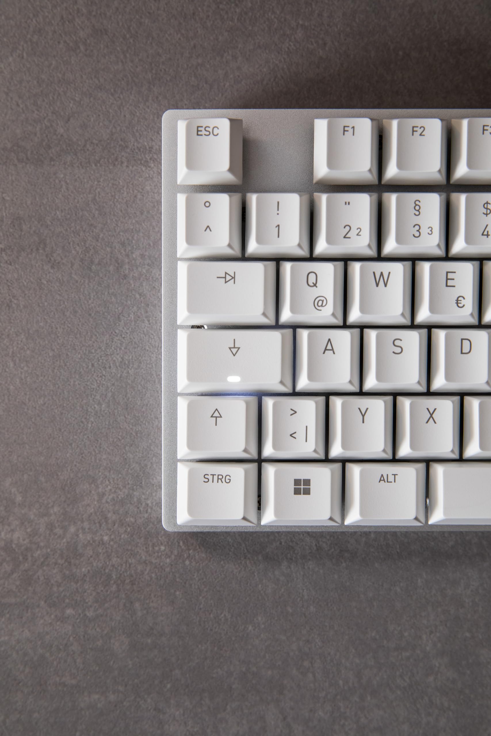 Cherry Kc 200 Mx Mechanical Office Keyboard With New Mx2A Switches. Modern Design With Metal Plate Frame. (White W/Mx2A Silent R