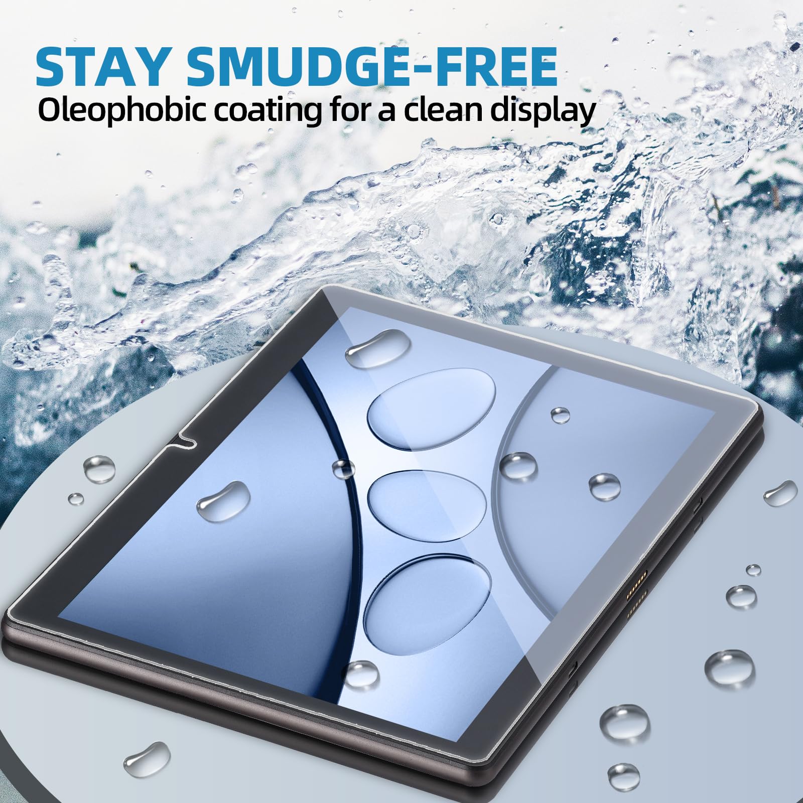 3 Pack Onn 10.1 Inch Tablet Screen Protector,10.1'' Tempered Glass Screen Protector For Onn 10.1 Tablet (2022, 3Rd Gen),Anti Scr