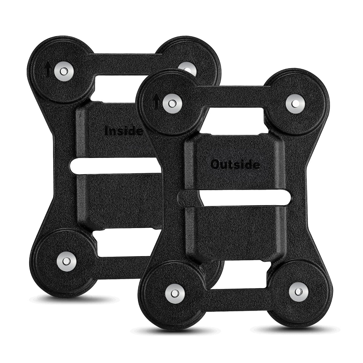 Boblov Body Camera Magnet Mount, Two Pieces Magnets Clips, Universal Magnetic Suction Back Clip, Make From Black Silica,Stick To