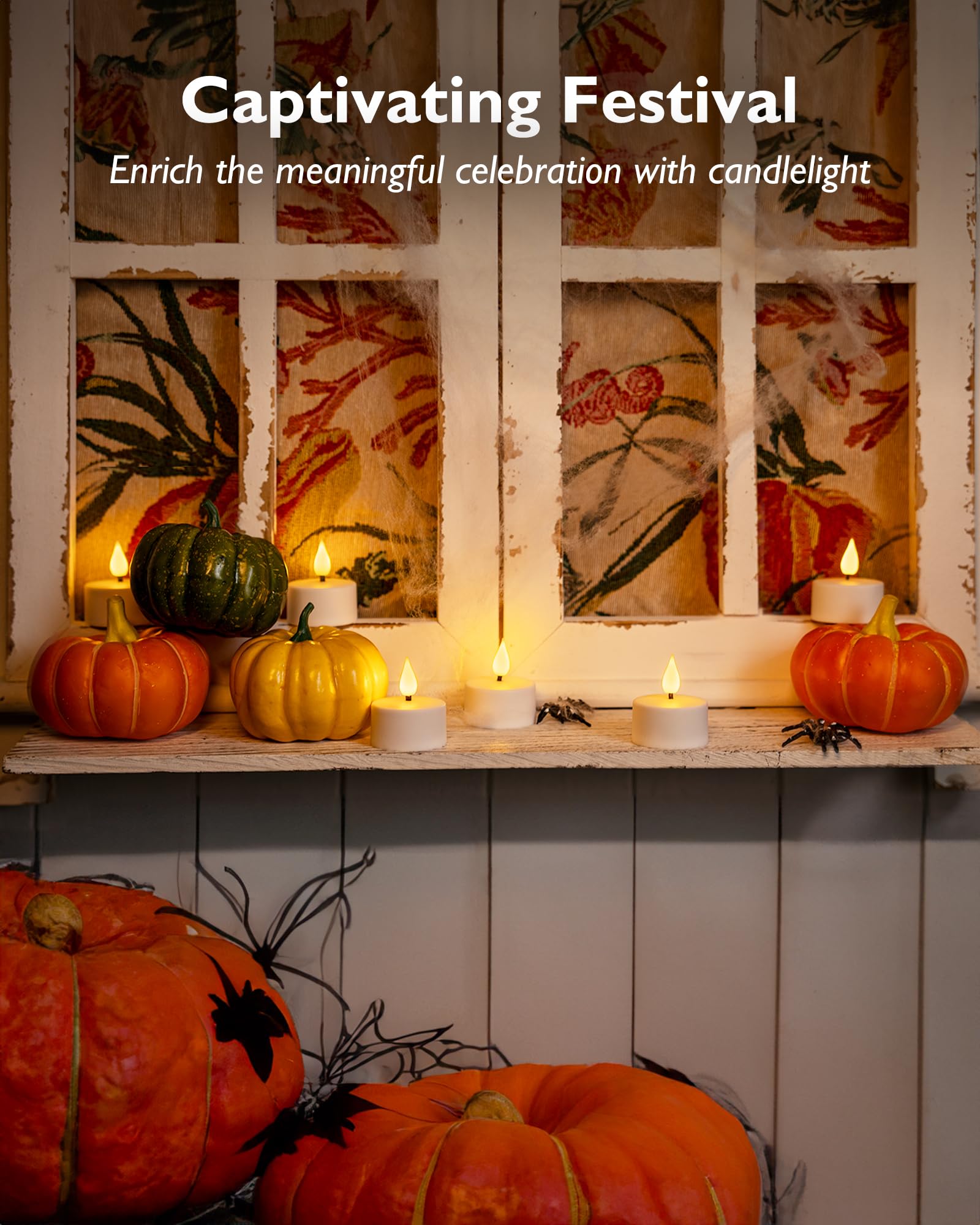 Homemory Rechargeable Tea Lights Flameless Candles With Remote Timer, Battery Operated Led Tealight Candles, Usb Candles For Wed