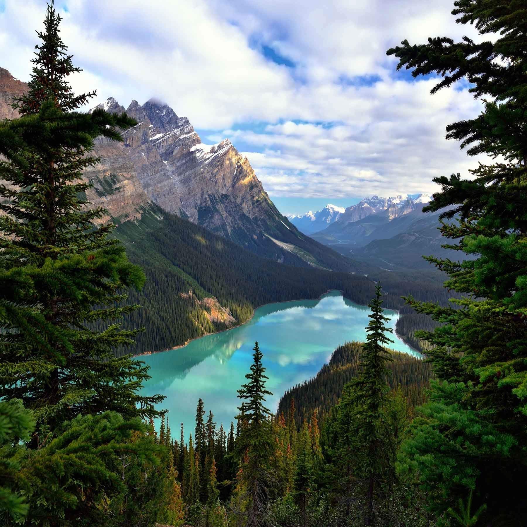 St 6X6Ft Blue Sky And White Clouds Photography Backdrop Green Mountain And Forest With Lake Background For Personal Party Backdrop Or Youtube Background Props St660161