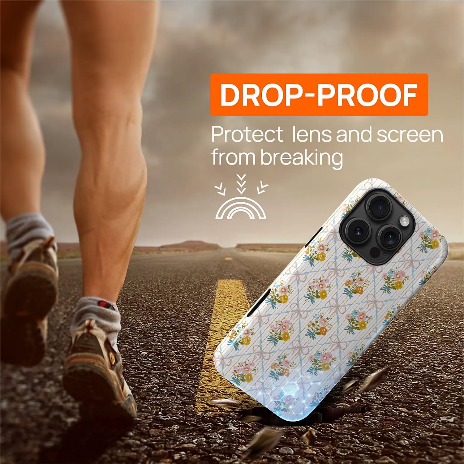 Ilikediy For Iphone 16 Pro Case [Compatible With Magsafe] Pattern Design Case For Women Girls Hybrid 2 Layer Hard Shell Silicone