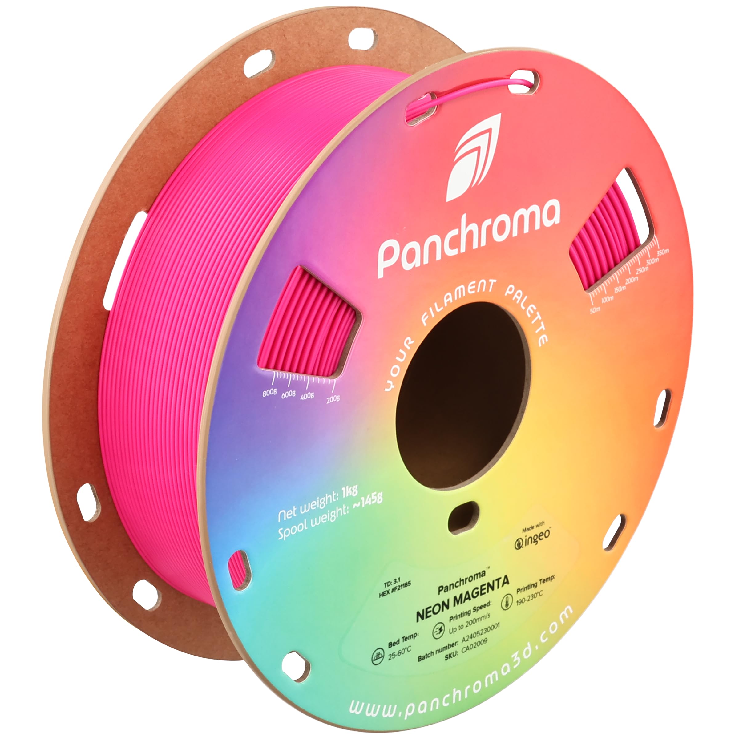 Polymaker Panchroma Neon Pla Filament 1.75Mm Magenta, 1.75 Neon Magenta Pla 3D Printing Filament 1Kg Spool   Panchroma 1.75 Neon