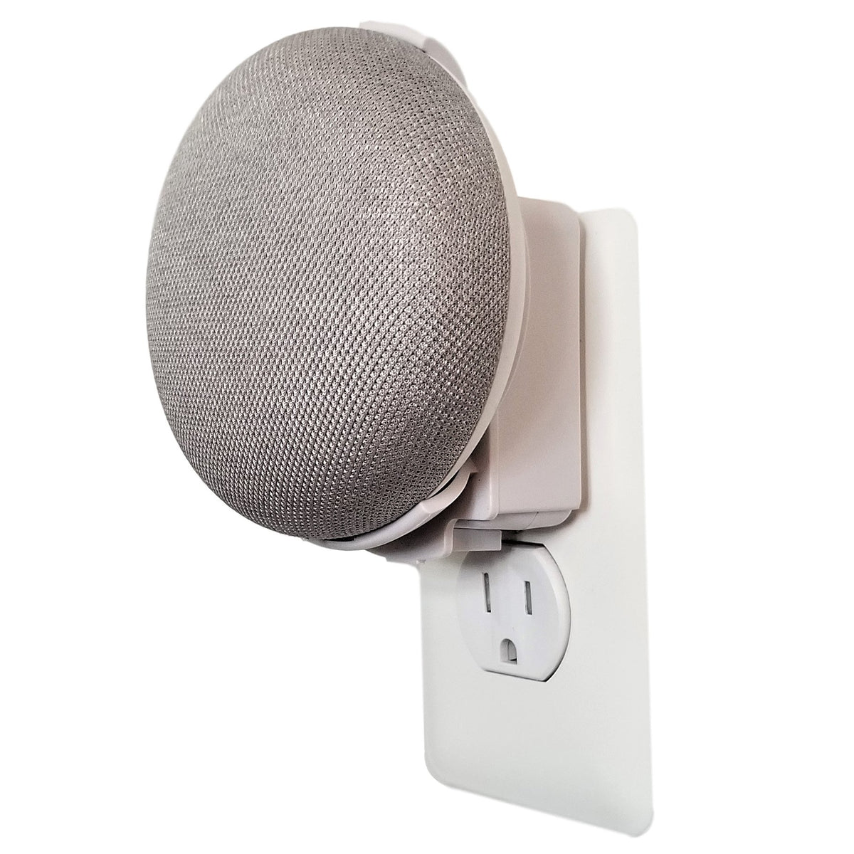 Dot Genie Google Home Mini (1St Gen) Backpack: The Simplest And Cleanest Outlet Wall Mount Hanger Stand For Home Mini (1St Gen)   No Cord Wrapping Required   Designed In Usa (White)