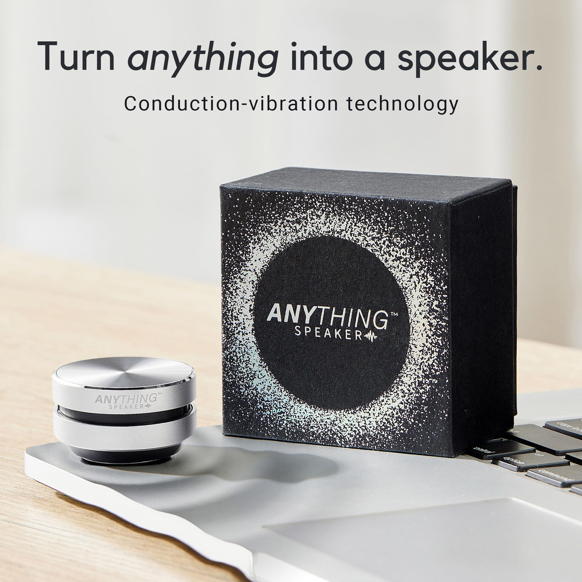 Anything Speaker   Portable Mini Bluetooth Speaker 2024   Turn Anything Into A Speaker   Wireless Bone Conduction Induction Vibr