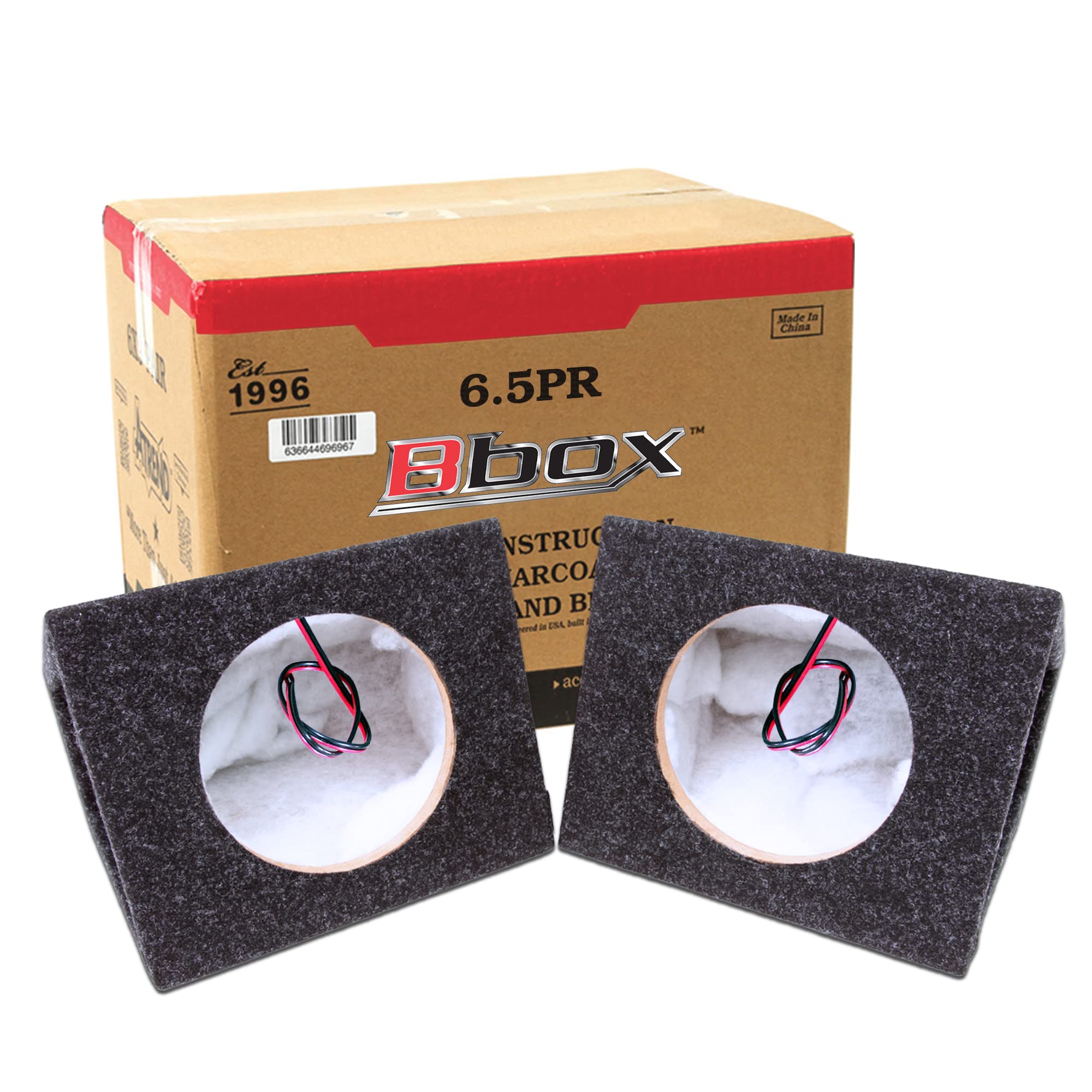 Atrend Bbox Pro Audio Tuned 6.5'' Speaker Enclosures Premium Speakers To Enhance Sound And Bass   Nickel Finish Speaker Terminal