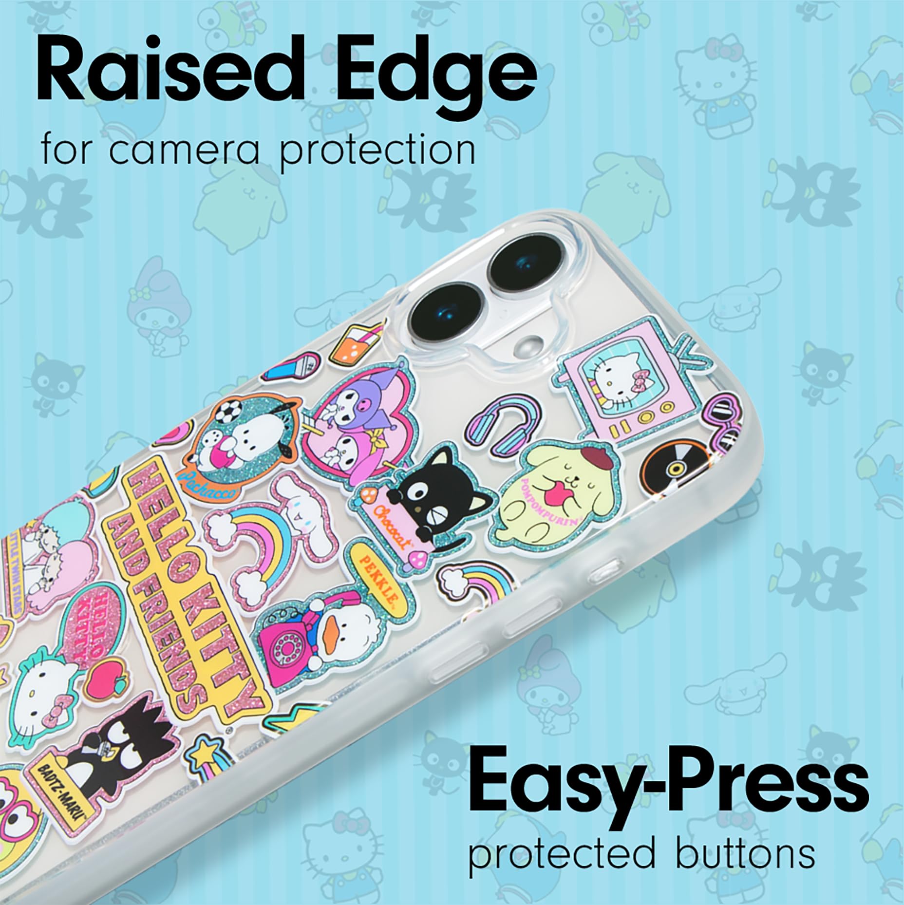 Sonix X Sanrio Case For Iphone 16 | Compatible With Magsafe | 10Ft Drop Tested | Hello Kitty And Friends Stickers