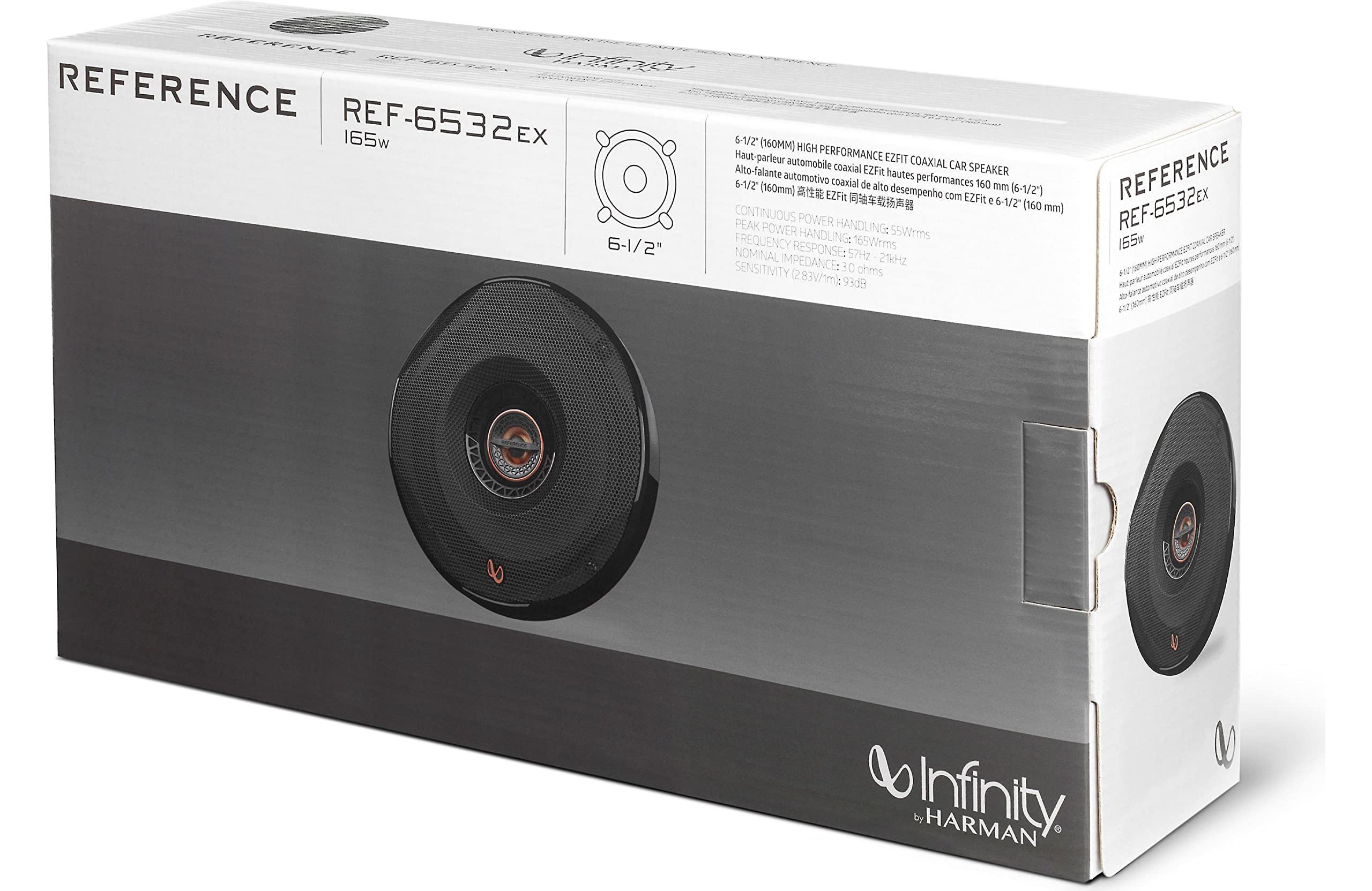 Infinity Ref 6522Ex Shallow Mount 6 1/2 Inch Coaxial Car Speakers