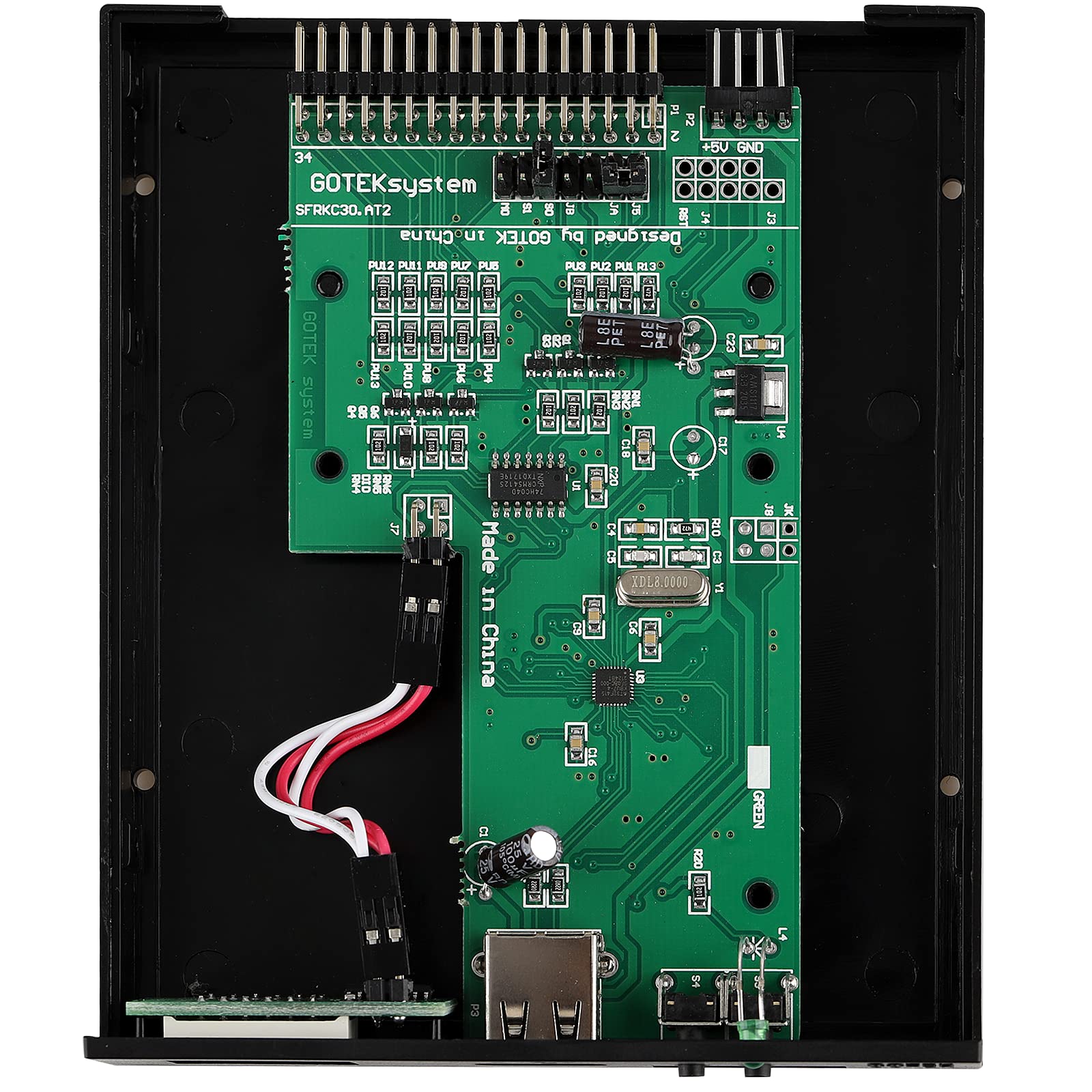 Gotek Sfr1M44 U100 3.5 Inch 1.44Mb Usb Ssd Floppy Drive Emulator Black