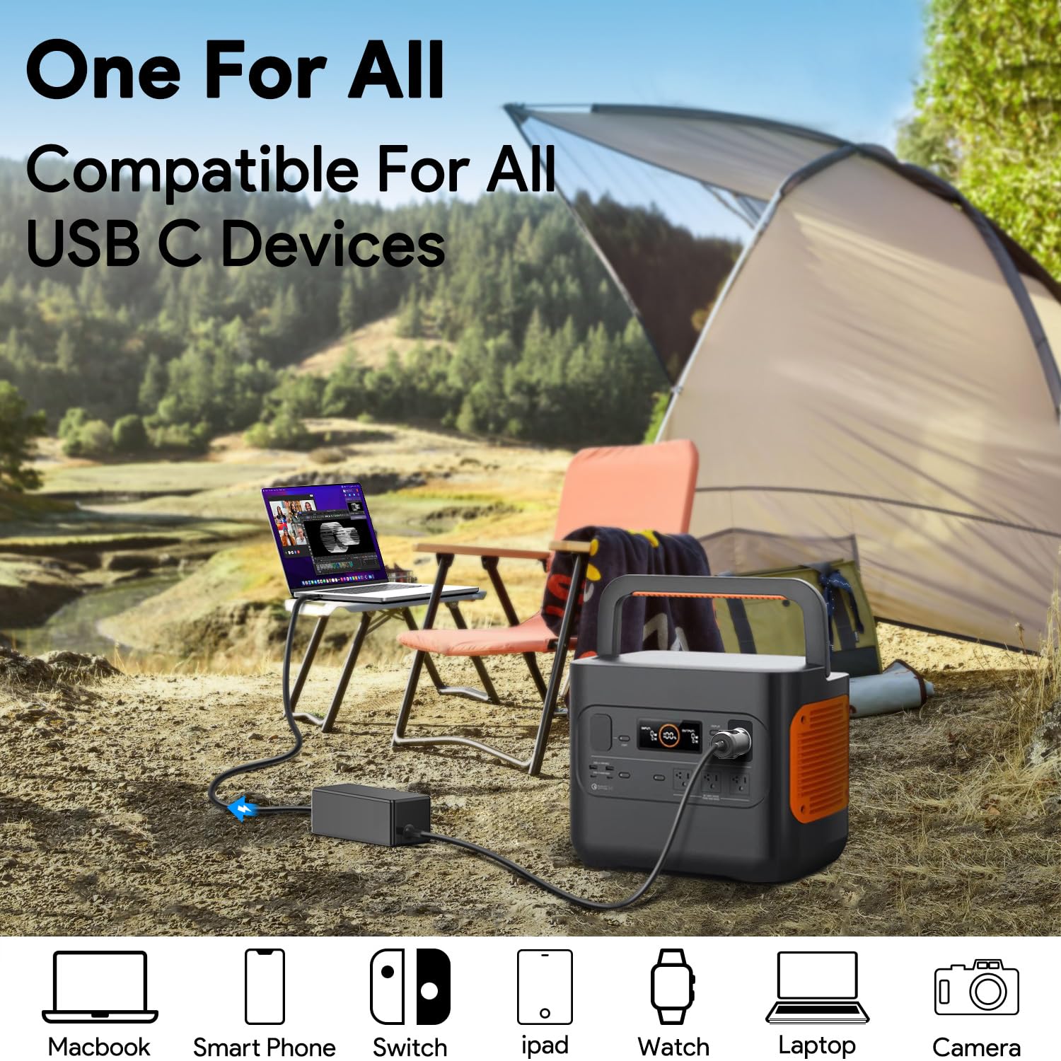 Hky Pd 100W 96W 90W 87W 70W 67W 61W Usb C Laptop Car Charger Dc 12V 24V Travel Adapter For 2022 2021 Macbook Pro 16''15''14'',Ma