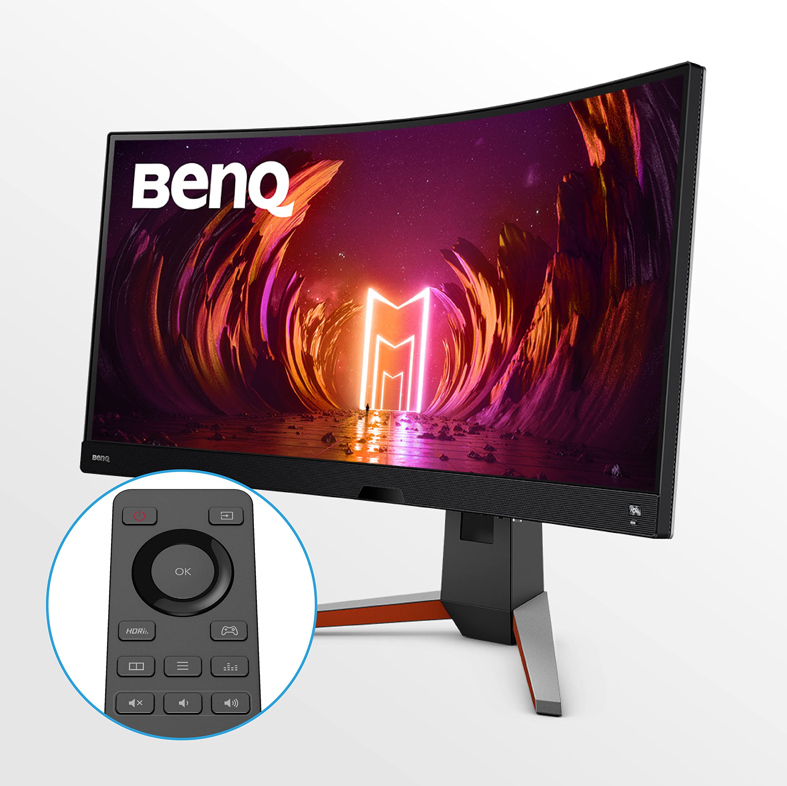 Benq Mobiuz Ex3410R Curved Gaming Monitor 34'' 2K 1440P 144Hz 1Ms W/Remote | Hdri | 1000R | Color Optimizer | Freesync Premium P