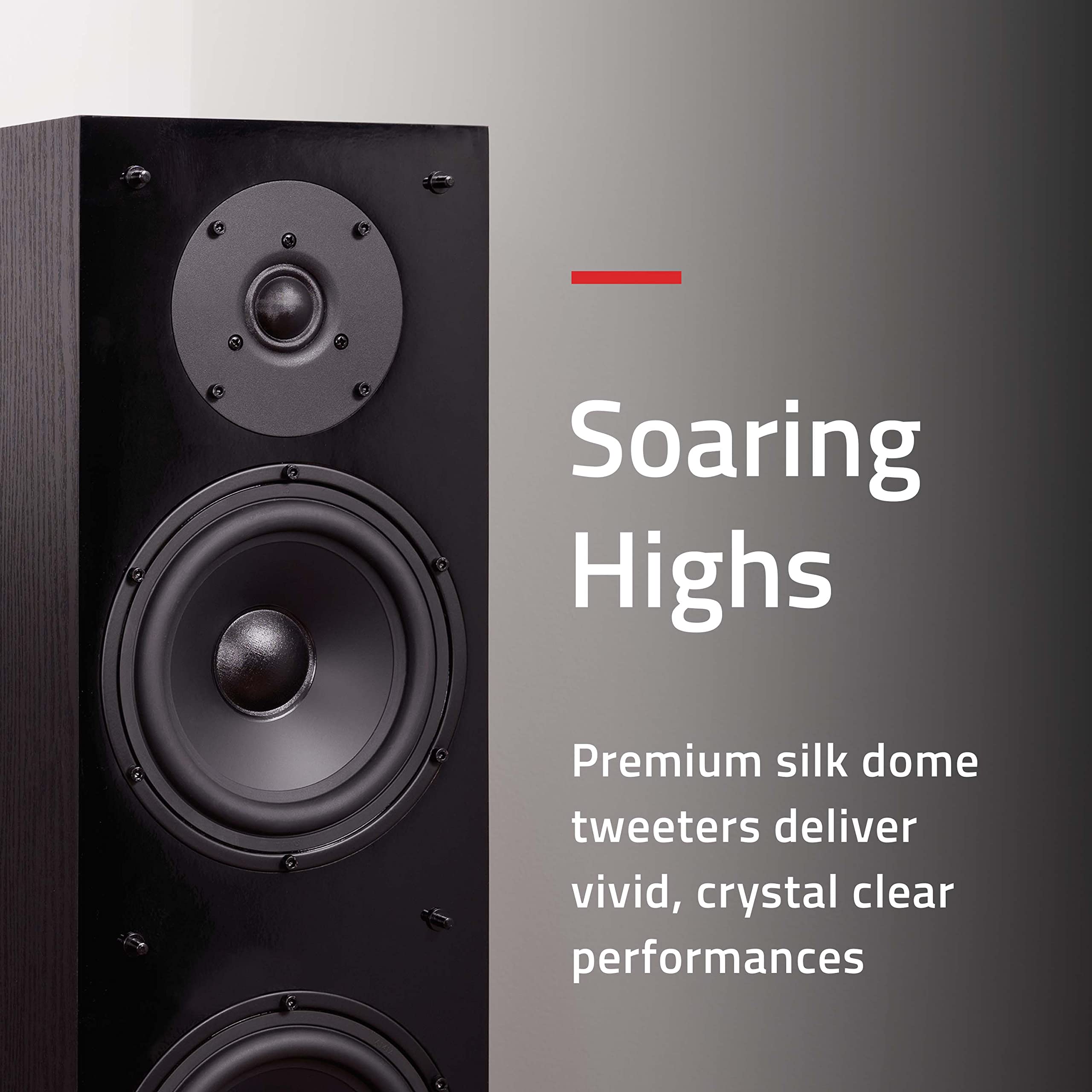 Fluance Elite High Definition Surround Sound Home Theater 5.0 Channel Speaker System Including Floorstanding Towers, Center Chan