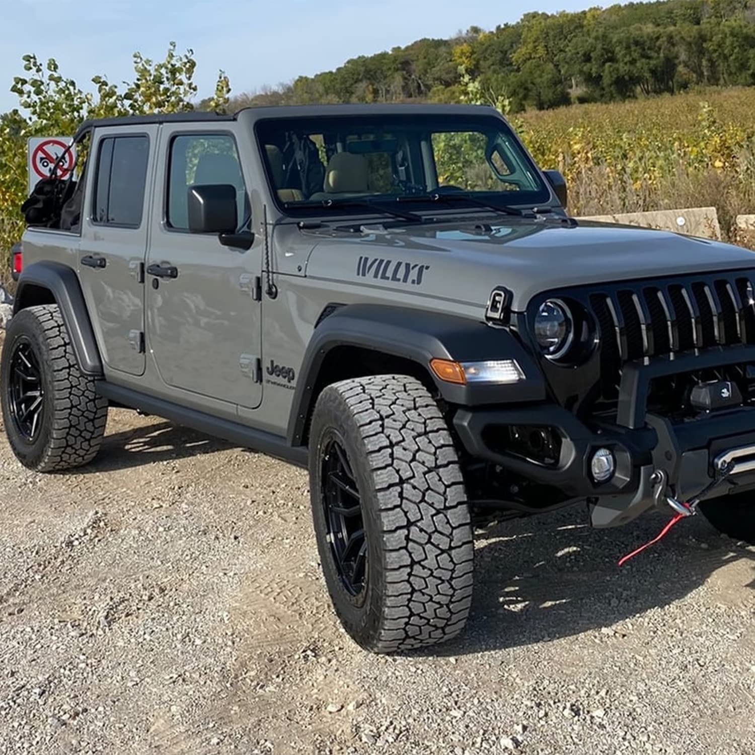 Vofono 13 Inch Antenna For Jeep Wrangler Gladiator 2007 2024, Short Antenna Upgrade For Jeep Jl Jk Radio Antenna Rubicon Sahara