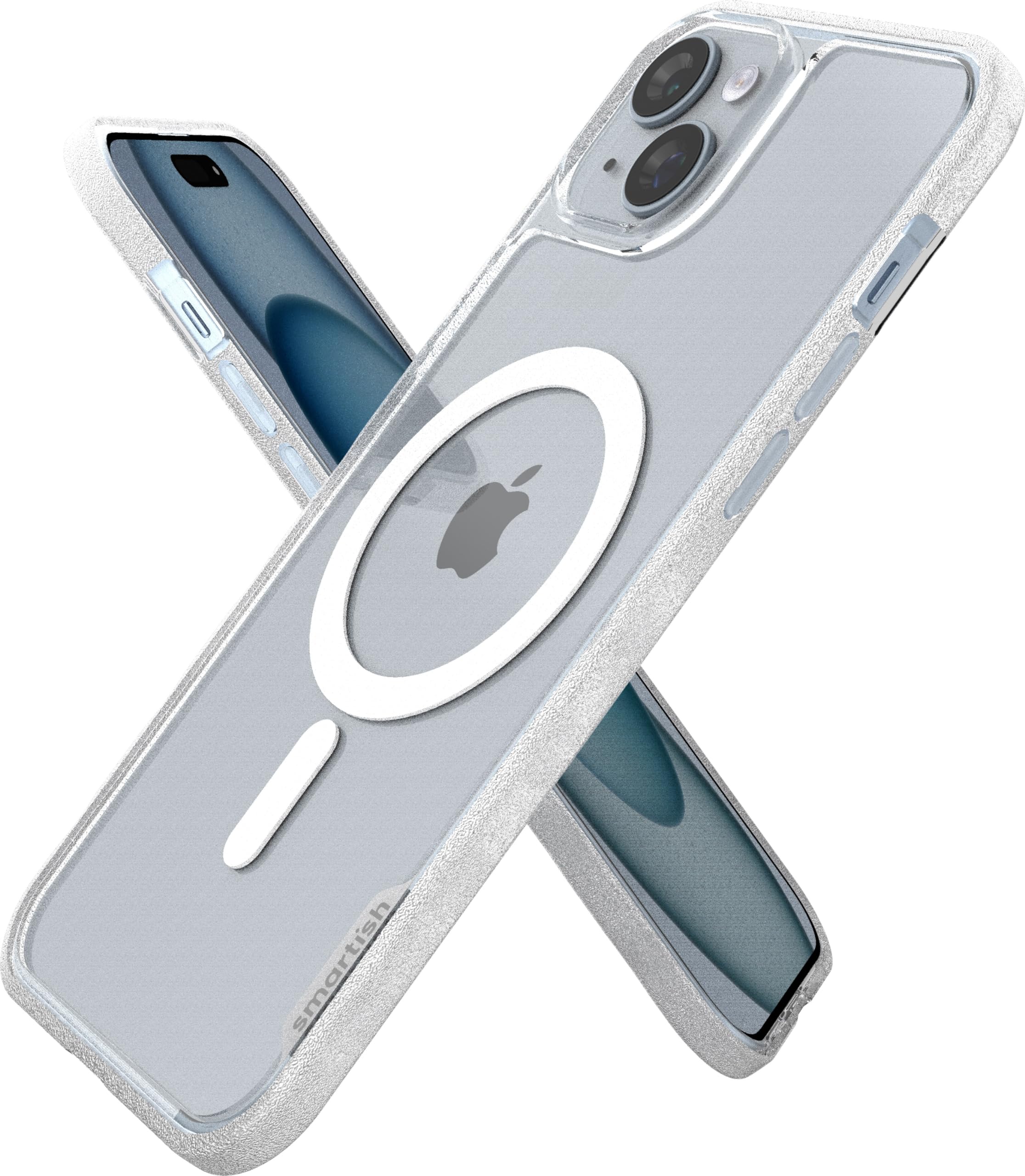 Smartish Iphone 15 Plus Magnetic Case   Gripmunk Compatible With Magsafe [Lightweight + Protective] Slim/Thin Grip Cover For App