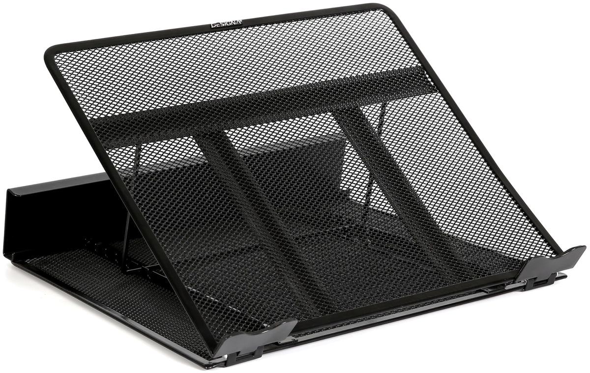 Designa Metal Mesh Ventilated Adjustable Laptop Stands Computer Notebook Holder Stand Riser Compatible With Apple Macbook Air Pr