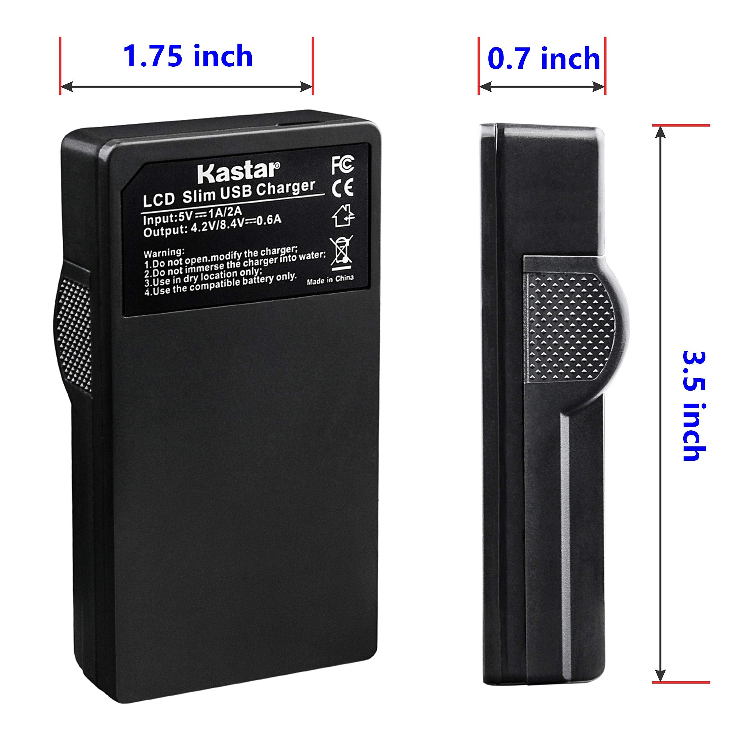 Kastar Battery (X2) & Lcd Slim Usb Charger For Canon Nb-6L And Powershot Sx710 Hs Sx530 Hs Sx520 Hs Sx510 Hs Sx500 Is Sx700Sx280
