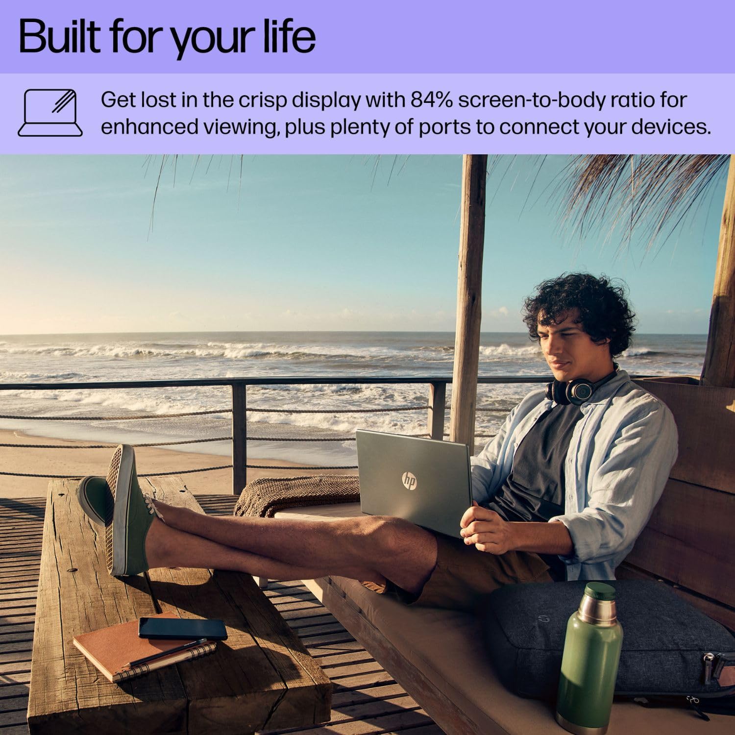 Hp Portable Laptop, 14'' Hd Display, Intel Core I3-N305, 32Gb Ram, 512Gb Ssd With External 512Gb Storage, Webcam, Wi-Fi 6, Hdmi,