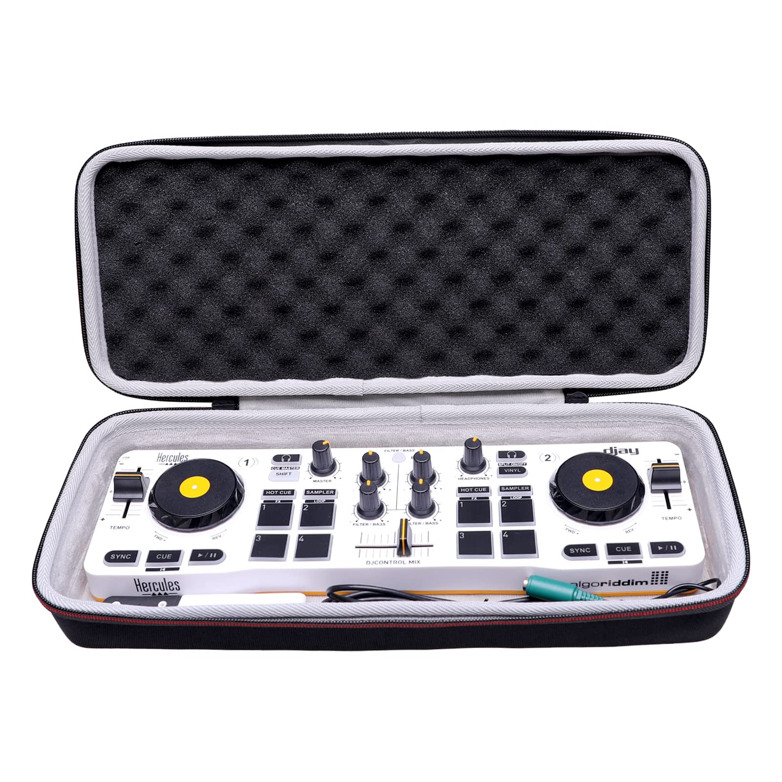 LTGEM DJ Controller Case for Hercules DJControl Mix - Hard Storage Travel Protective Carrying Bag