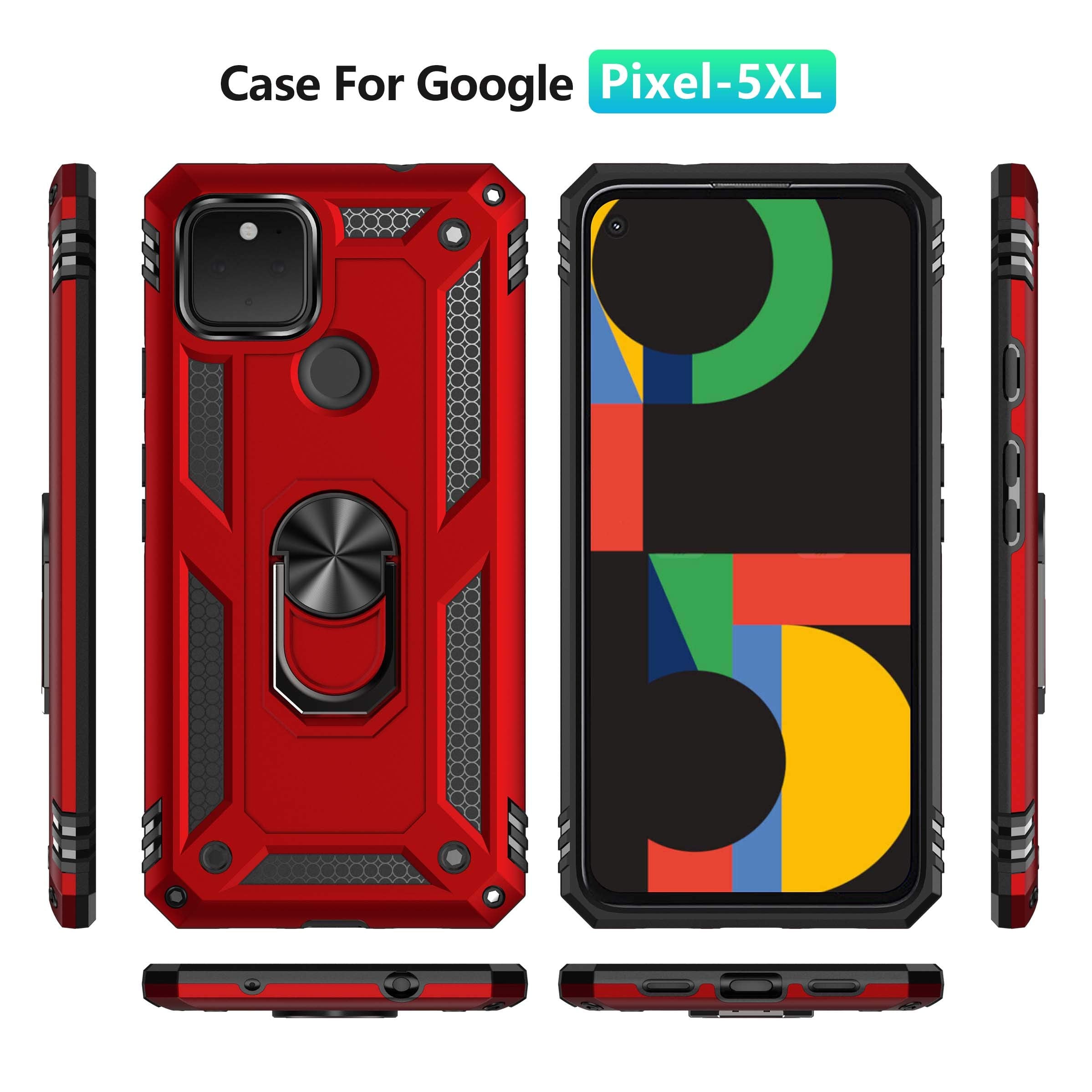 Addit Phone Case For Google 4A 5G,Google Pixel 4A 5G Case, Military Grade Protective Google Pixel 4A 5G Cases Cover With Ring Ca