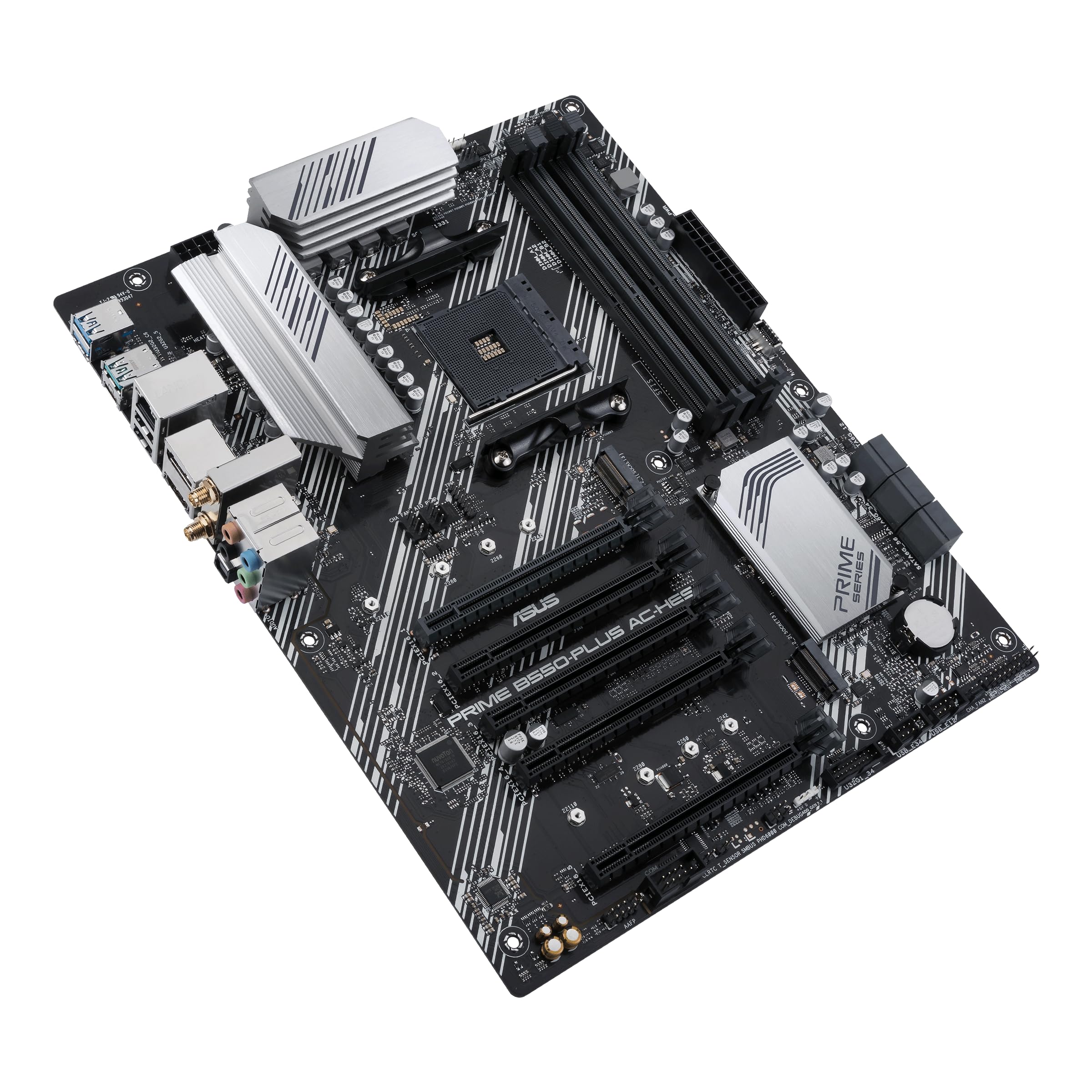 Asus Prime B550 Plus Ac Hes Amd Am4 (3Rd Gen Ryzen) Atx Motherboard (Dual M.2, Pcie4.0, Wifi5, 1Gb Ethernet, Sata 6 Gbps, Usb 3.