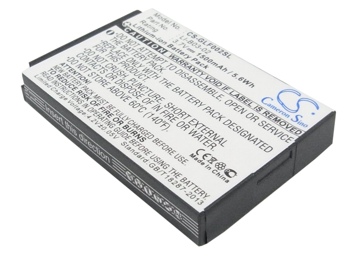 Golfbuddy Golf Buddy World Platinum Rechargeable Battery 1500Mah Non Oem Li B03 02 / Gb3 Batt Rec