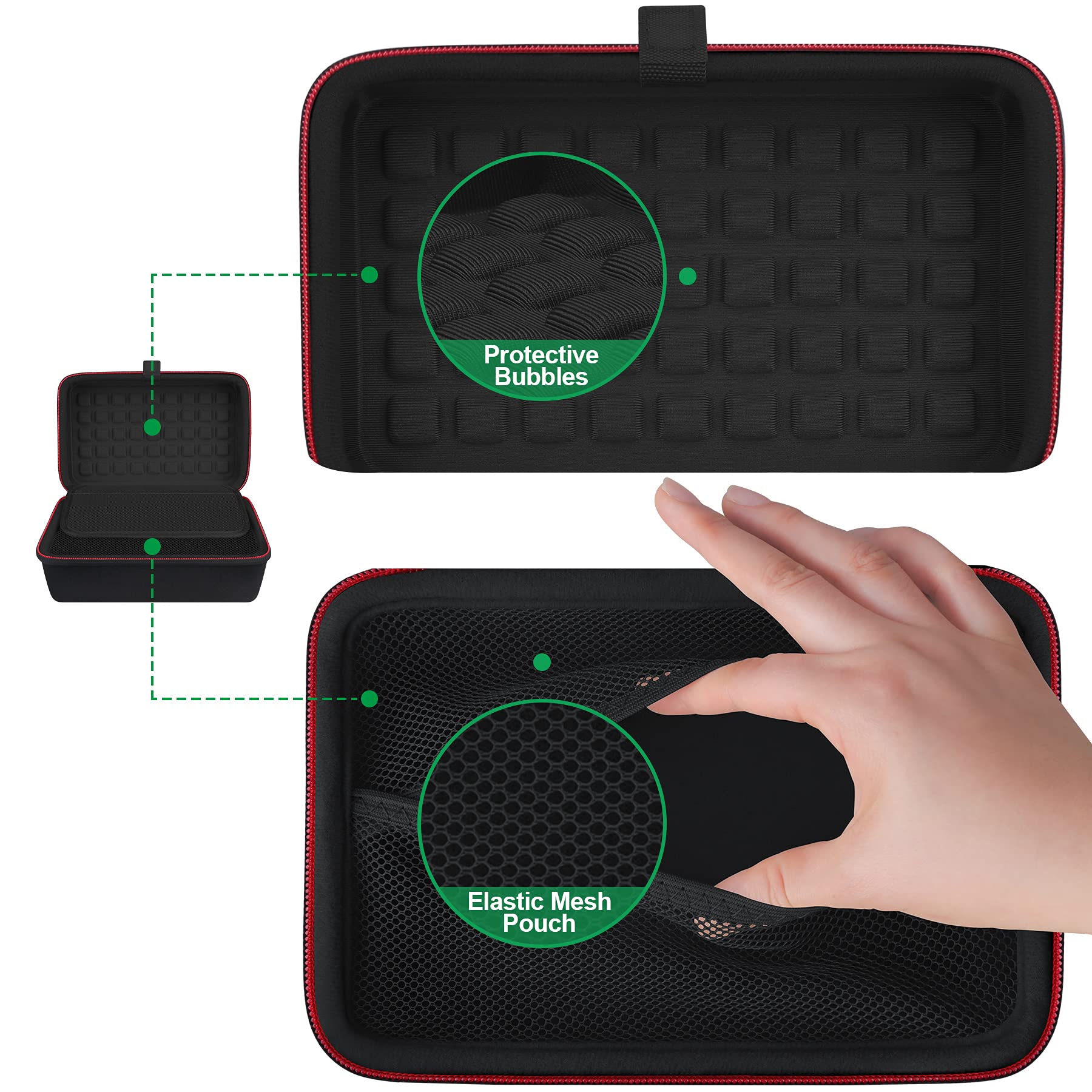 Bovke Hard Gps Case For 6-7 Inch Garmin Drivesmart 76/65/61, Garmin Rv 780/Dezl Otr700/Otr610 Garmin Catalyst, Gps Navigator Sys